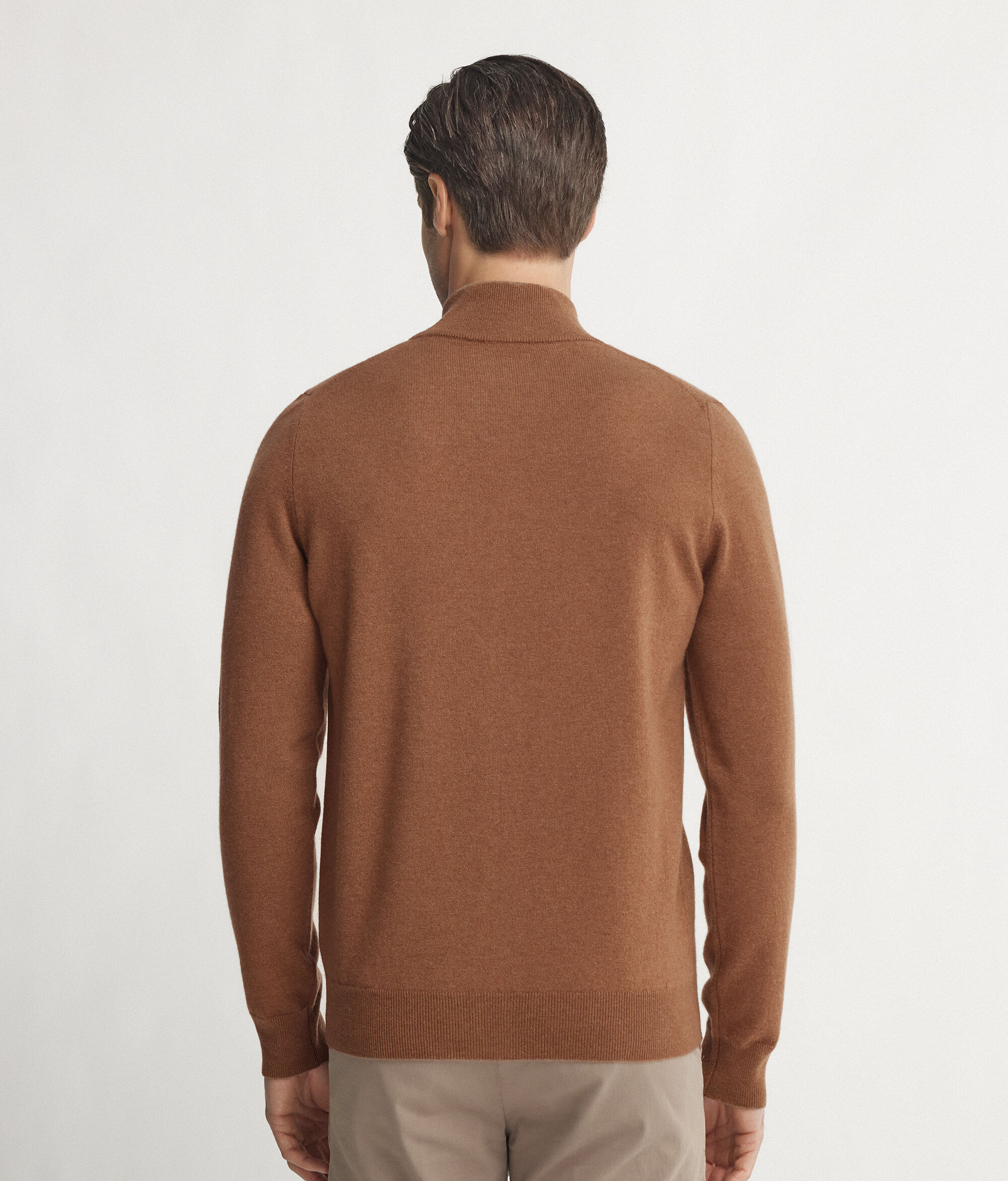 Cardigan Zip Intera in Cashmere Ultrasoft
