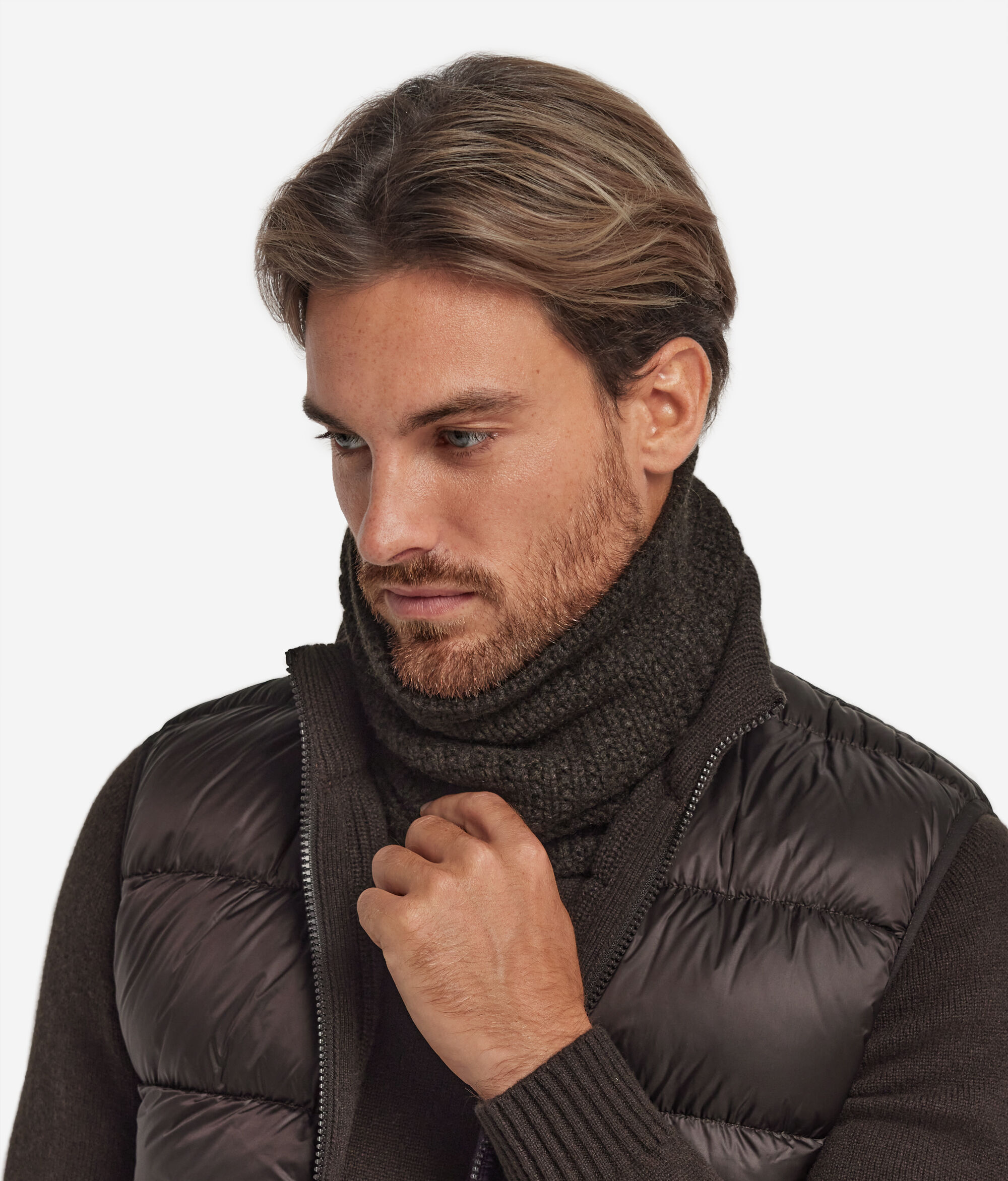 Ribbed Cashmere Snood