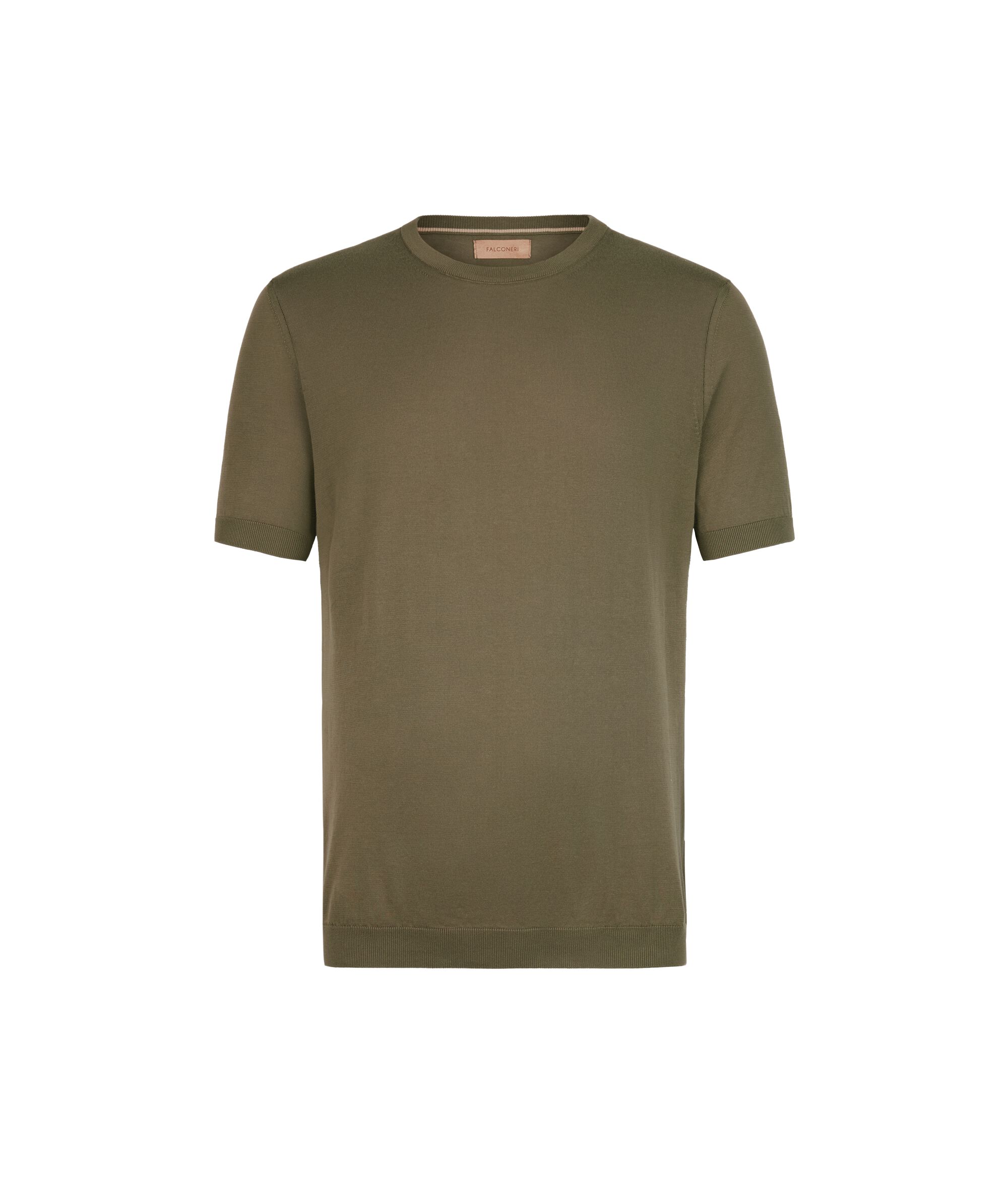 Pamučna majica s kružnim ovratnikom