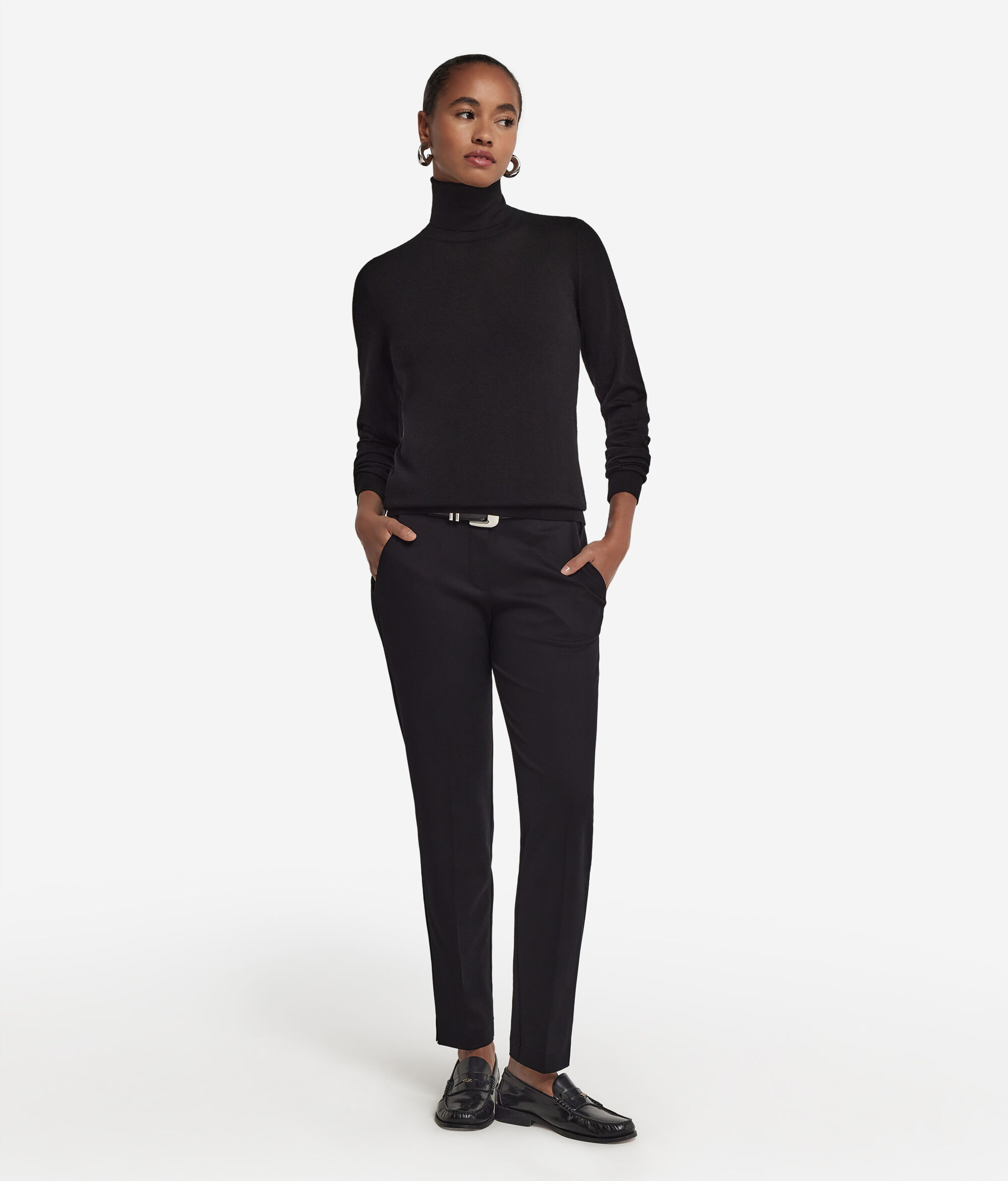 Col roulé femme en cachemire ultra-fin
