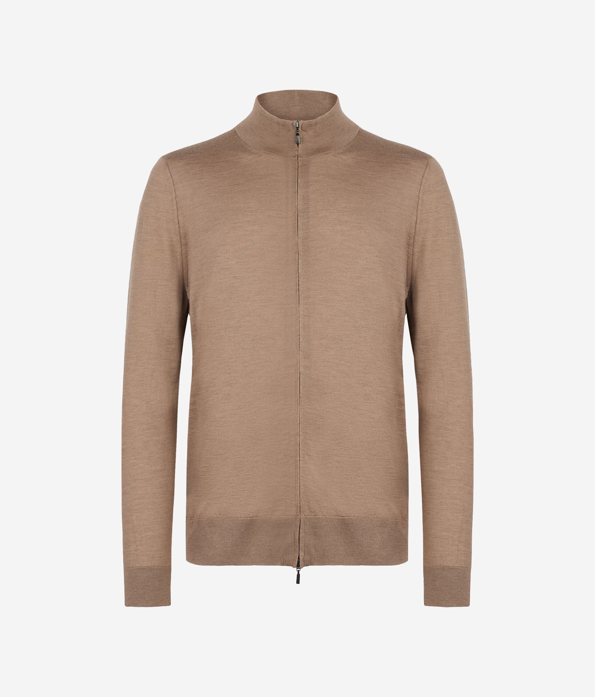 Cárdigan con cremallera de cashmere