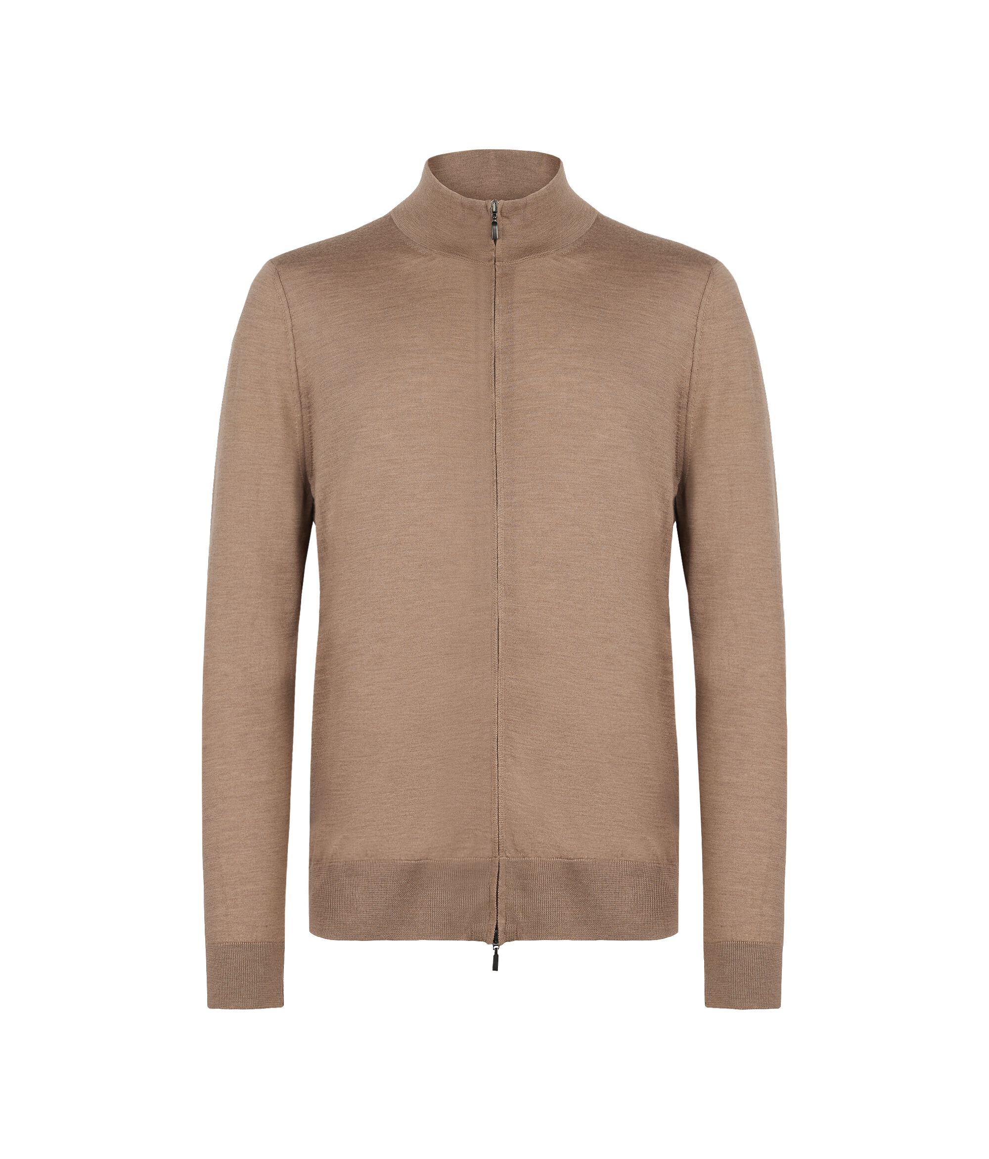 Cárdigan con cremallera de cashmere
