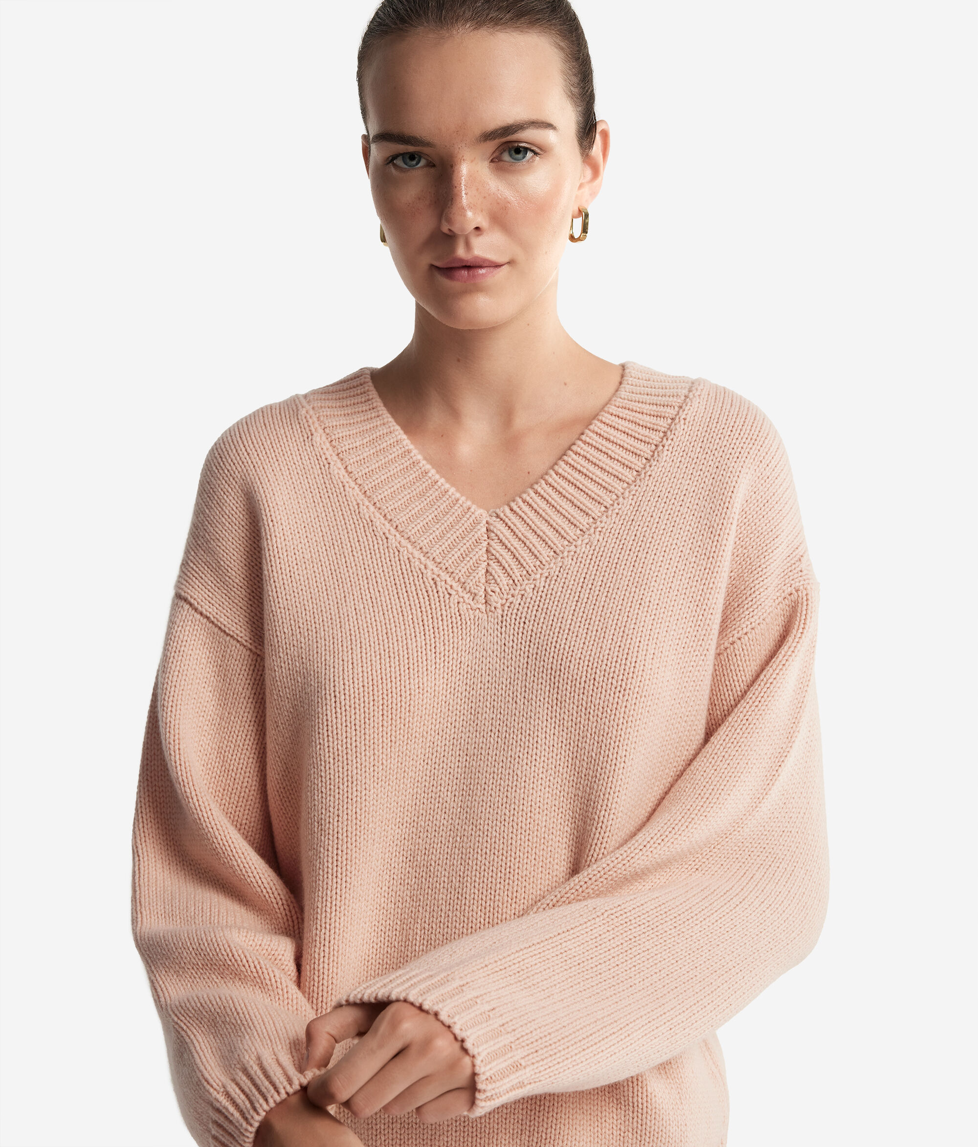 Ultrasoft Cashmere Tricot V-Neck Jumper