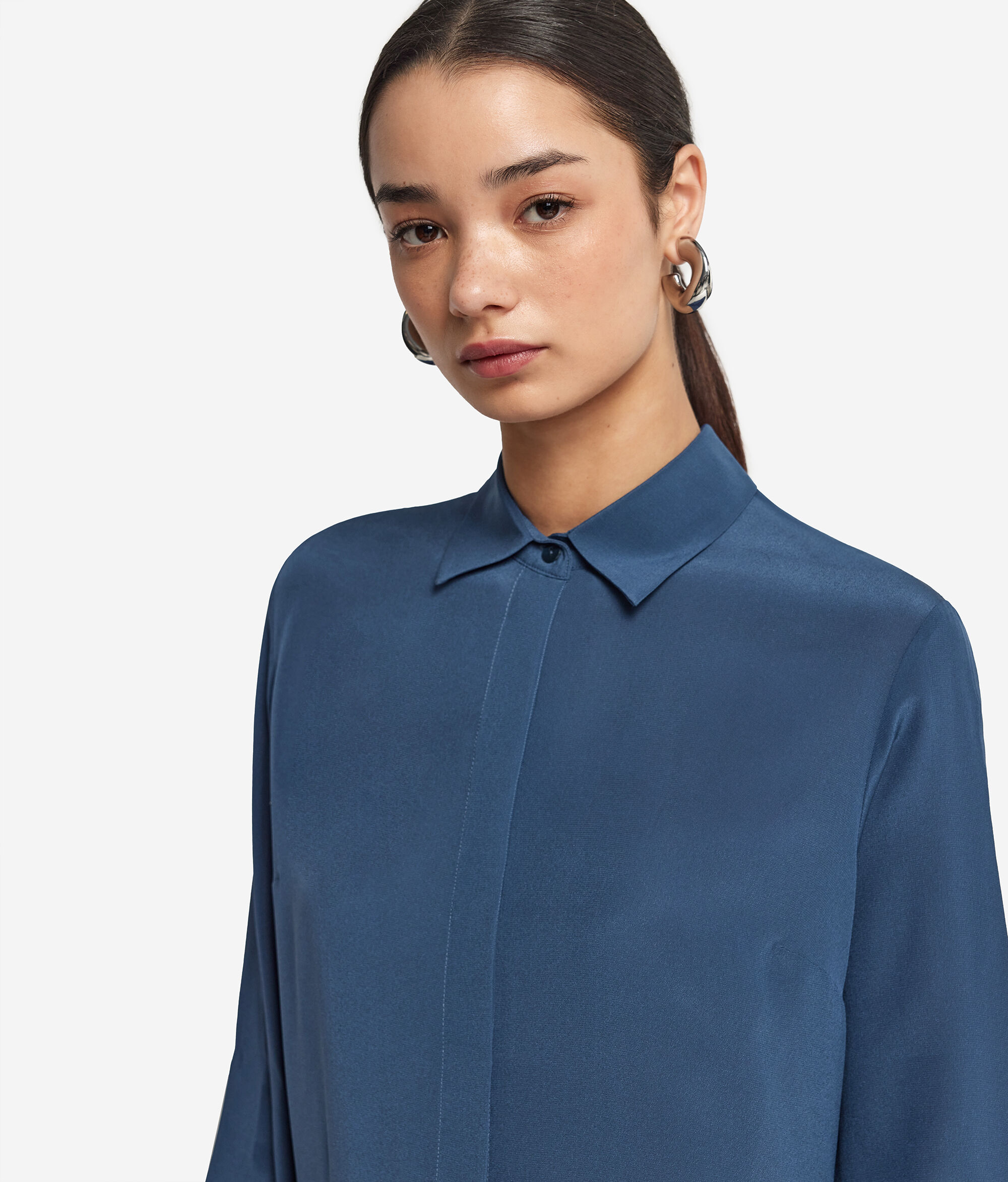 Camicia con Colletto in Seta