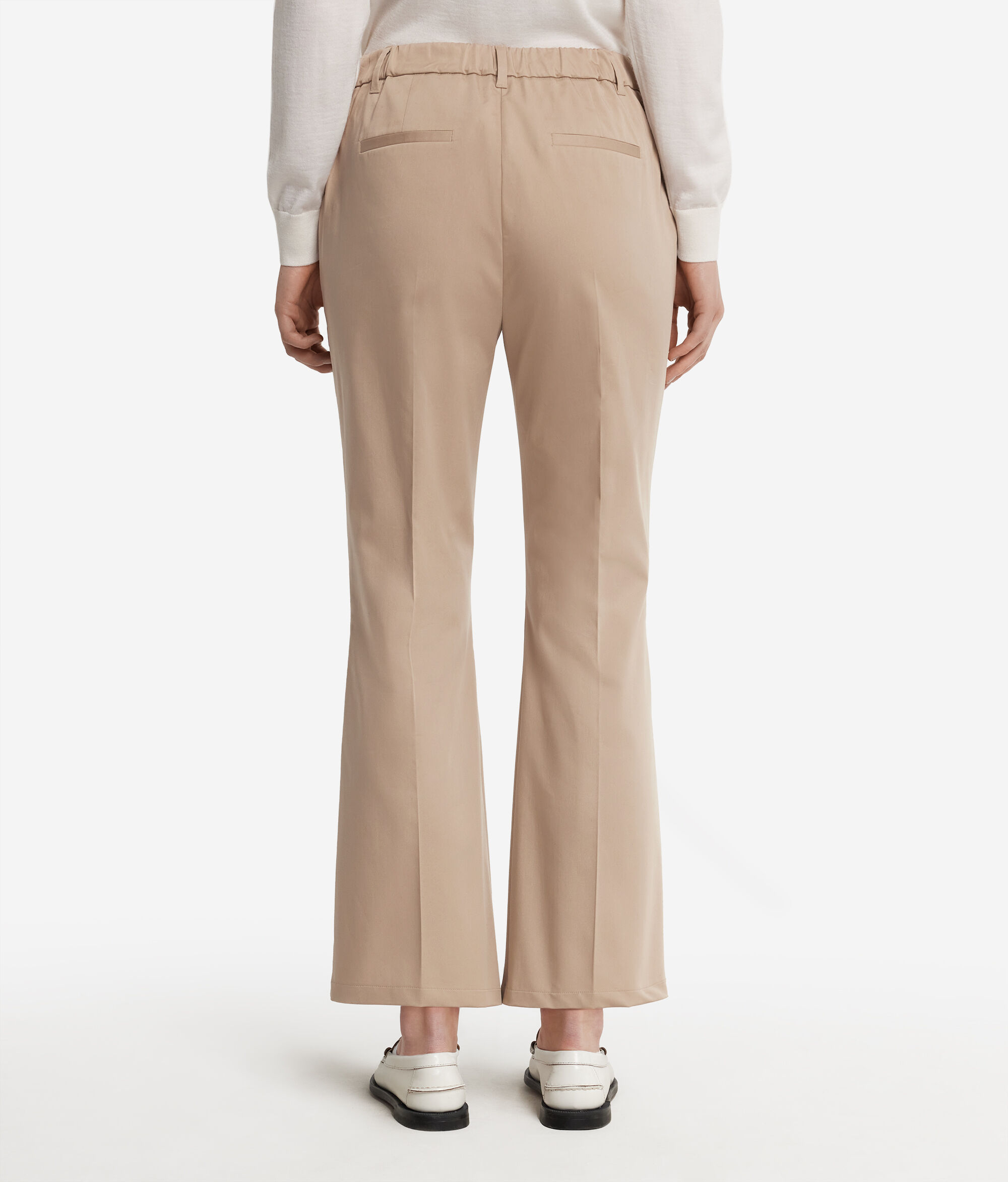 Cotton Fabric Flared Pants