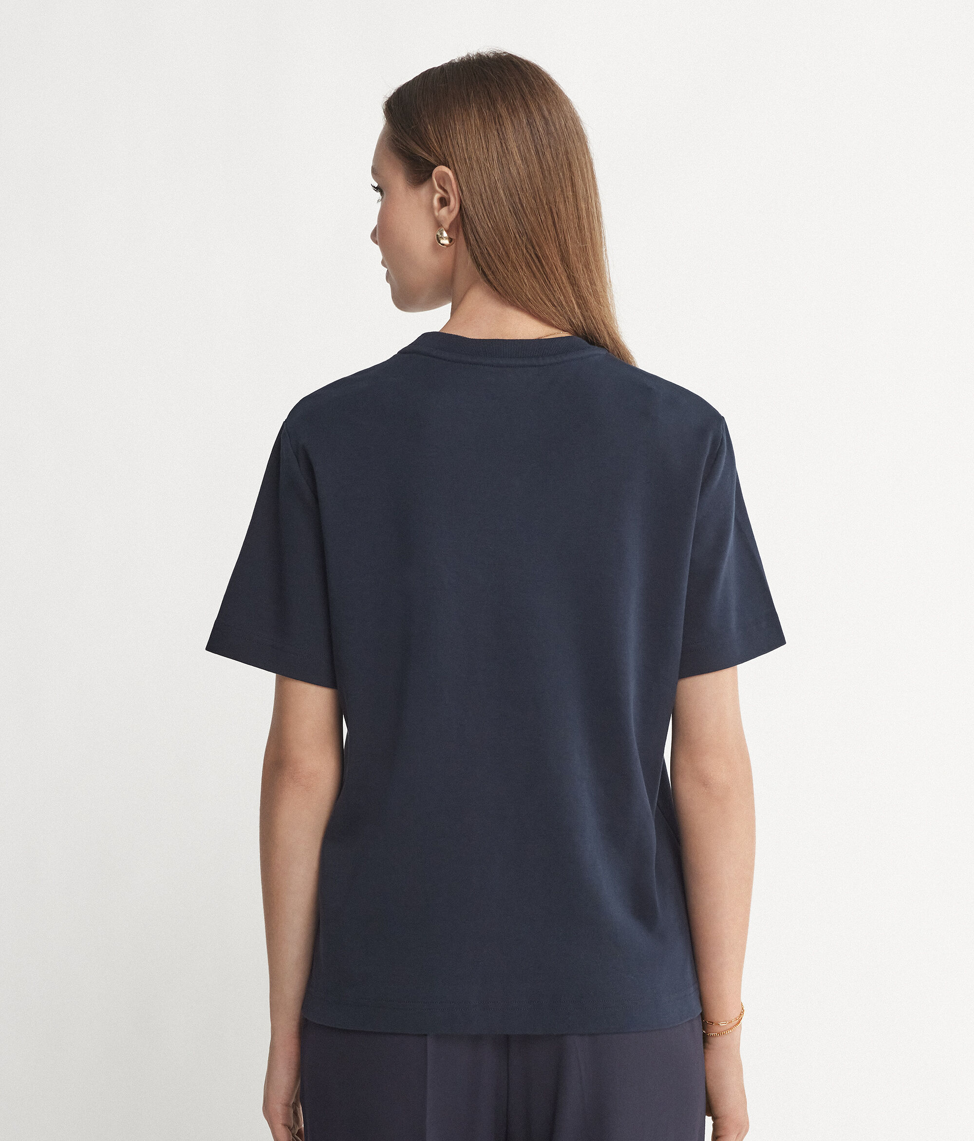 Round-Neck Cotton T-Shirt