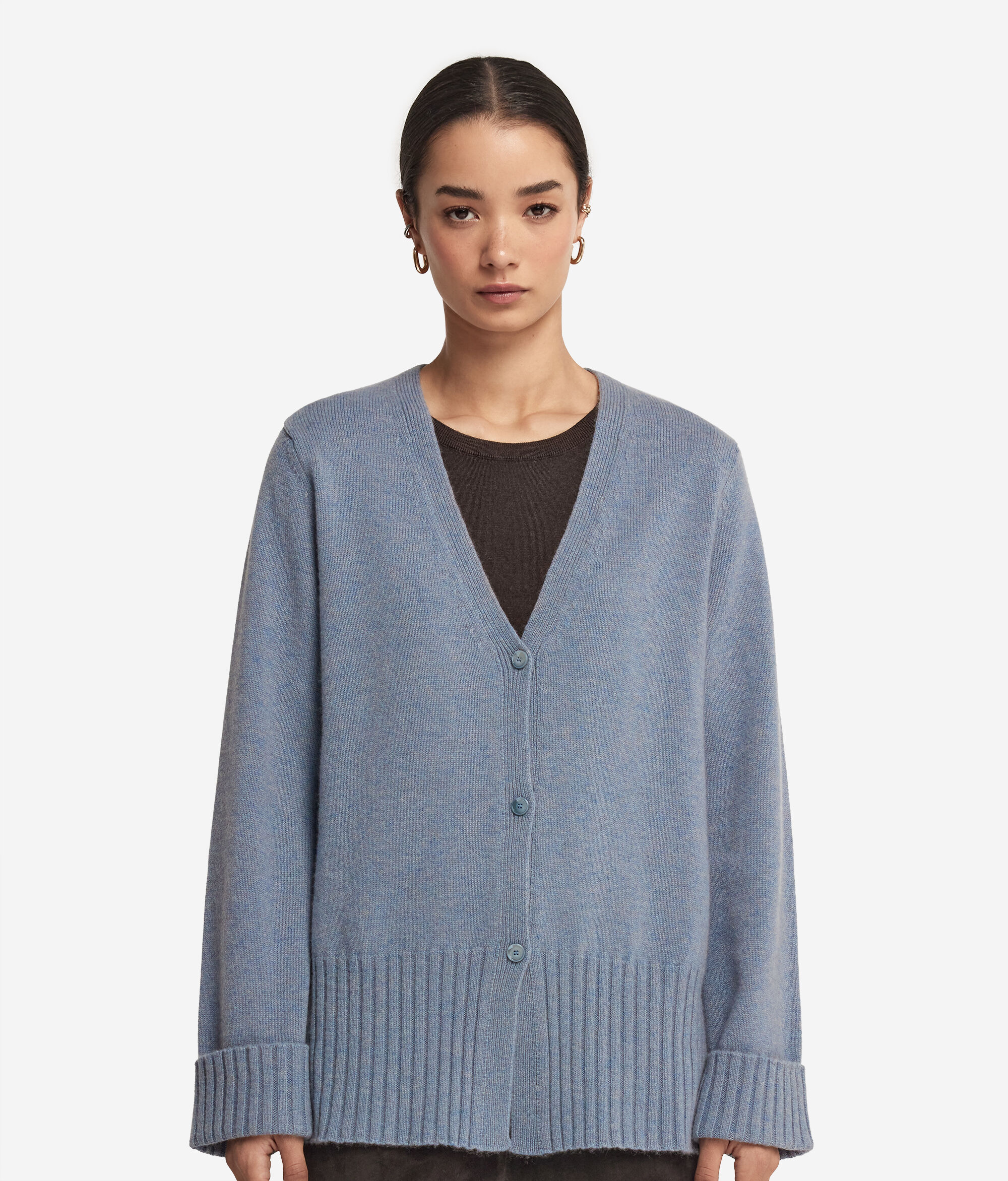 Cardigan mit V-Ausschnitt aus Kaschmir Ultrasoft