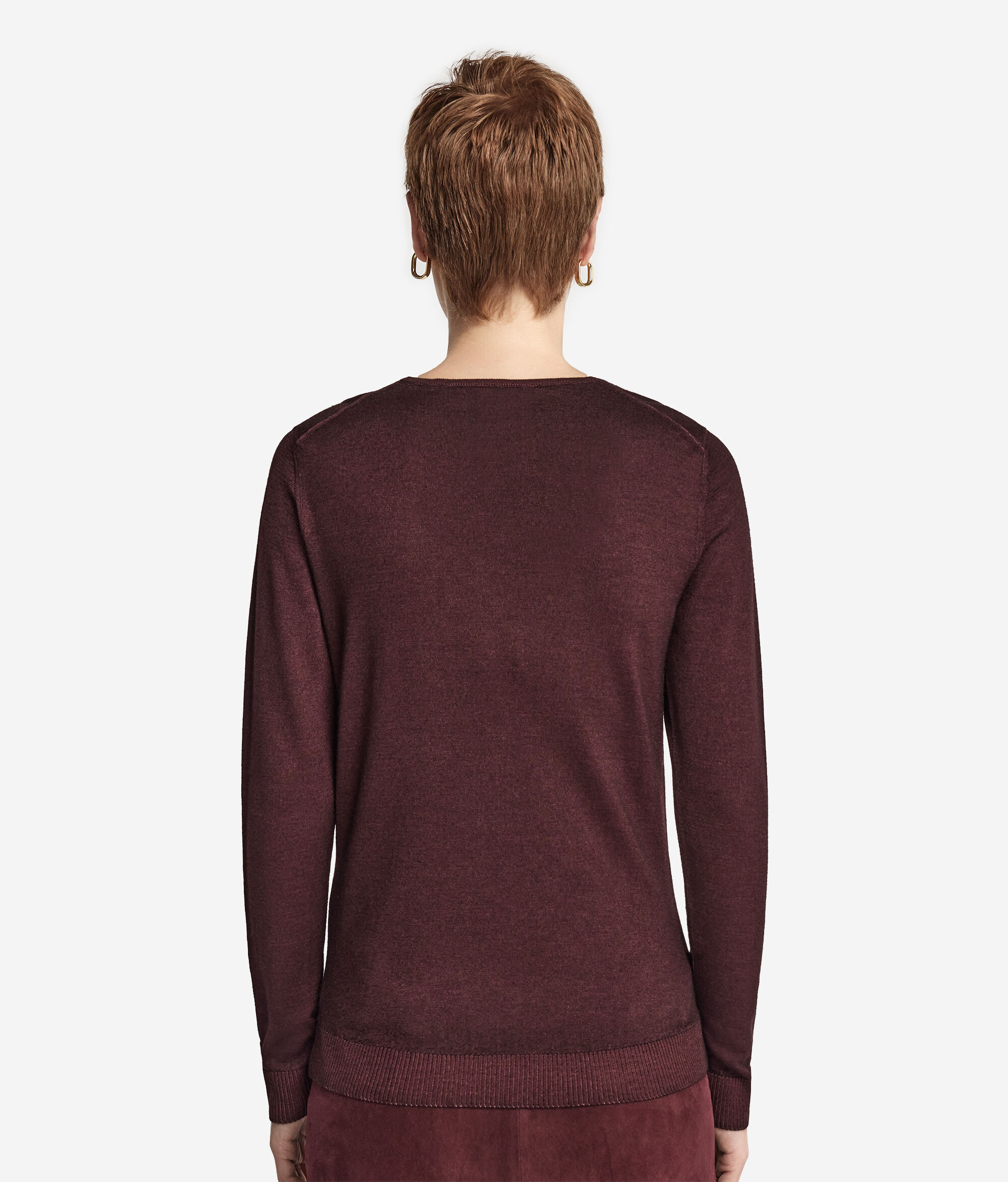 Pullover mit V-Ausschnitt aus Kaschmir Ultrafine