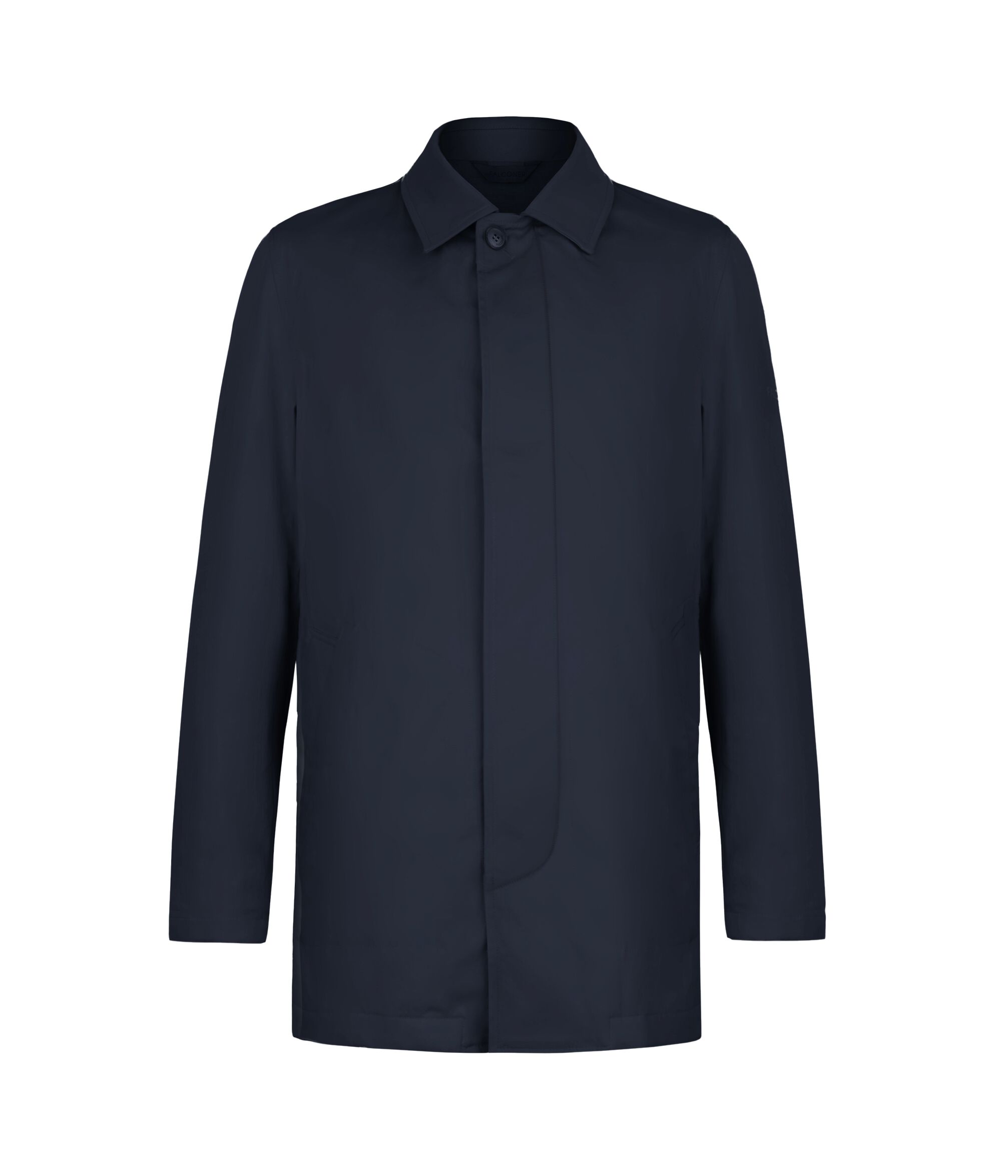 Gabardina técnica en tejido de algodón y cashmere