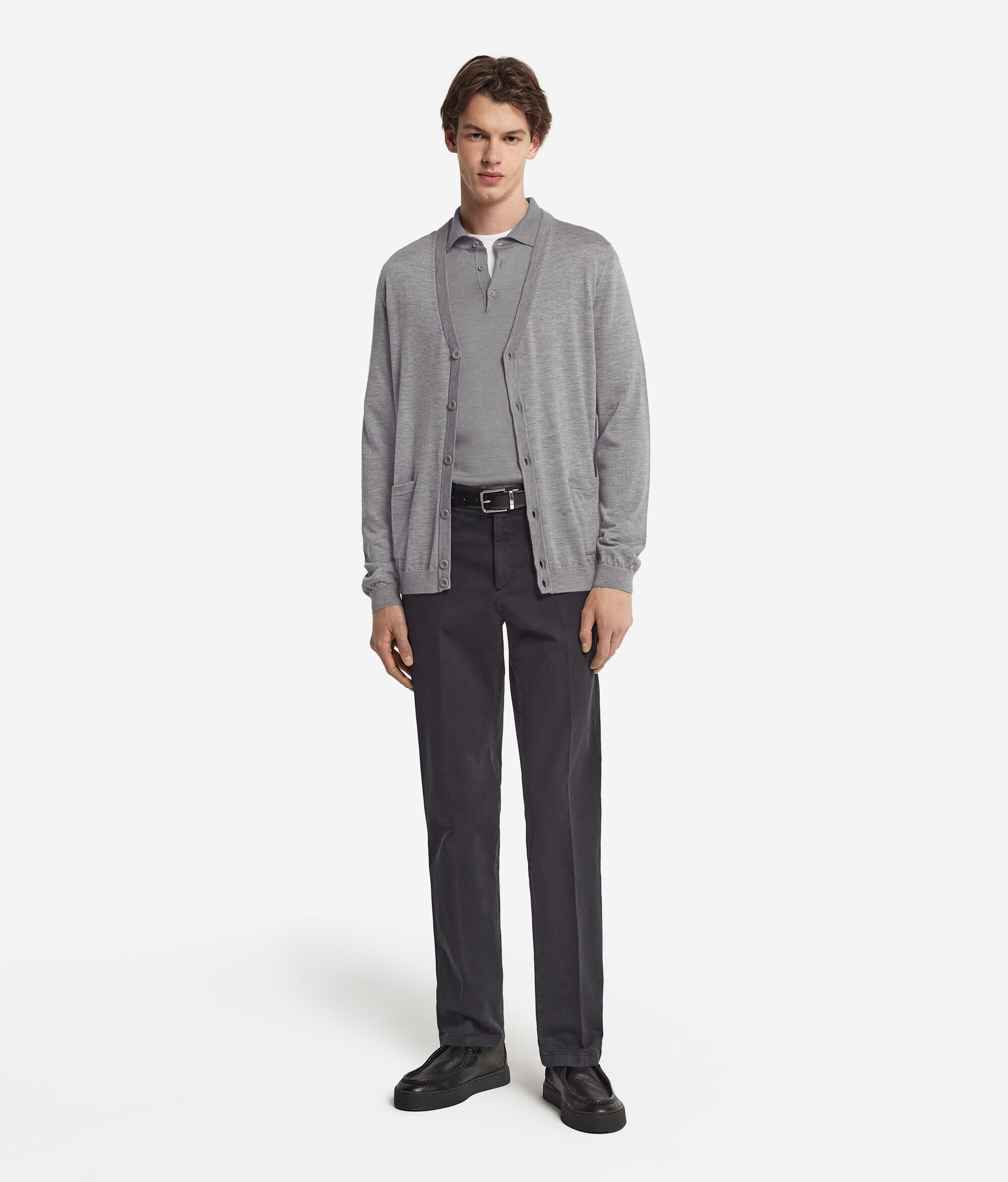 Cardigan con bottoni in Cashmere Ultrafine