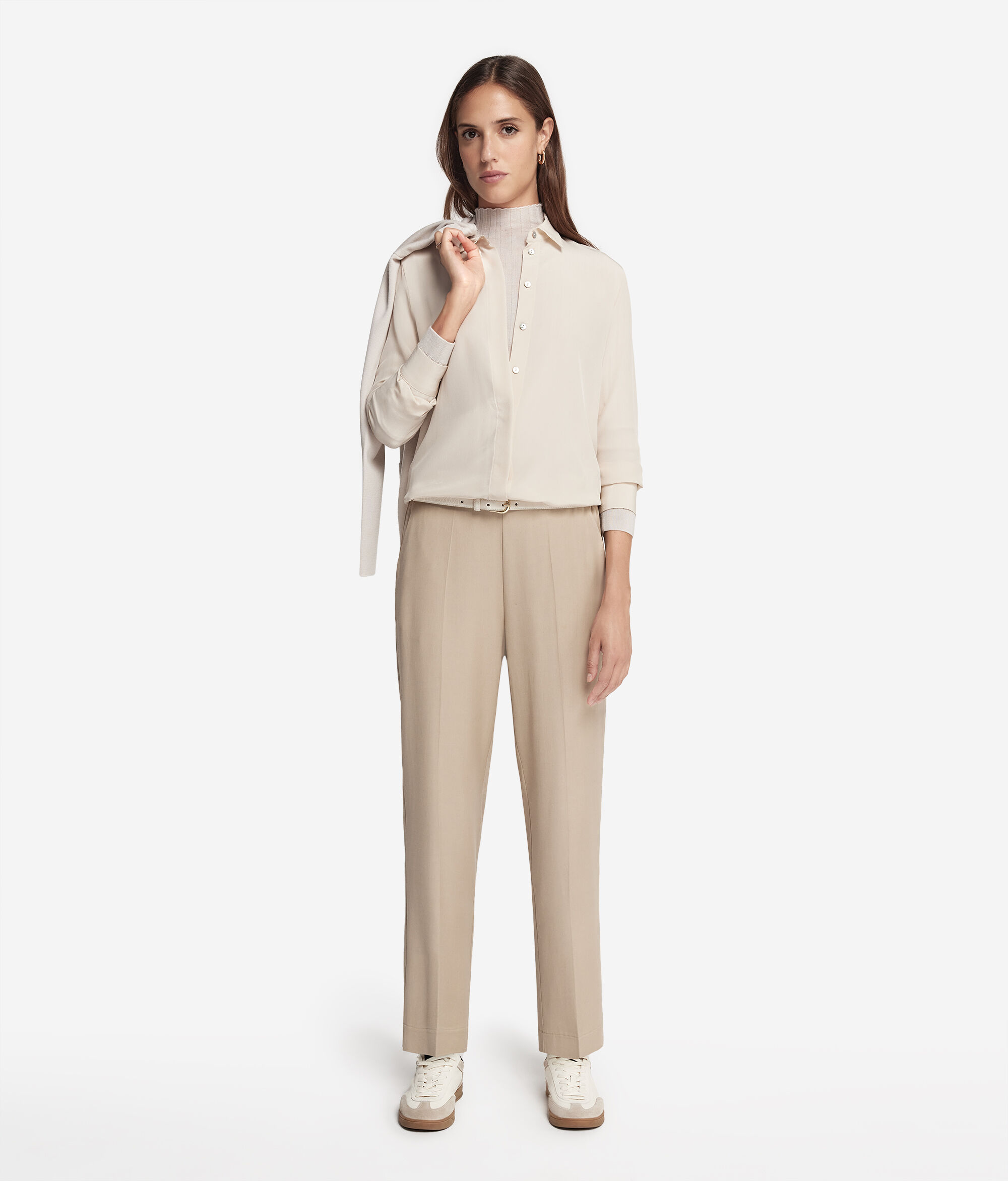 Silk Shirt with Collar