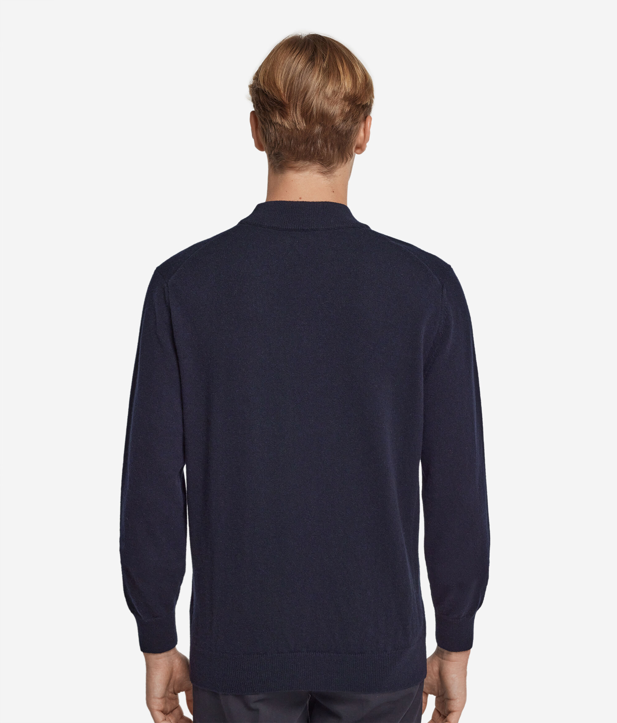 Pull à col montant en cachemire ultra-doux