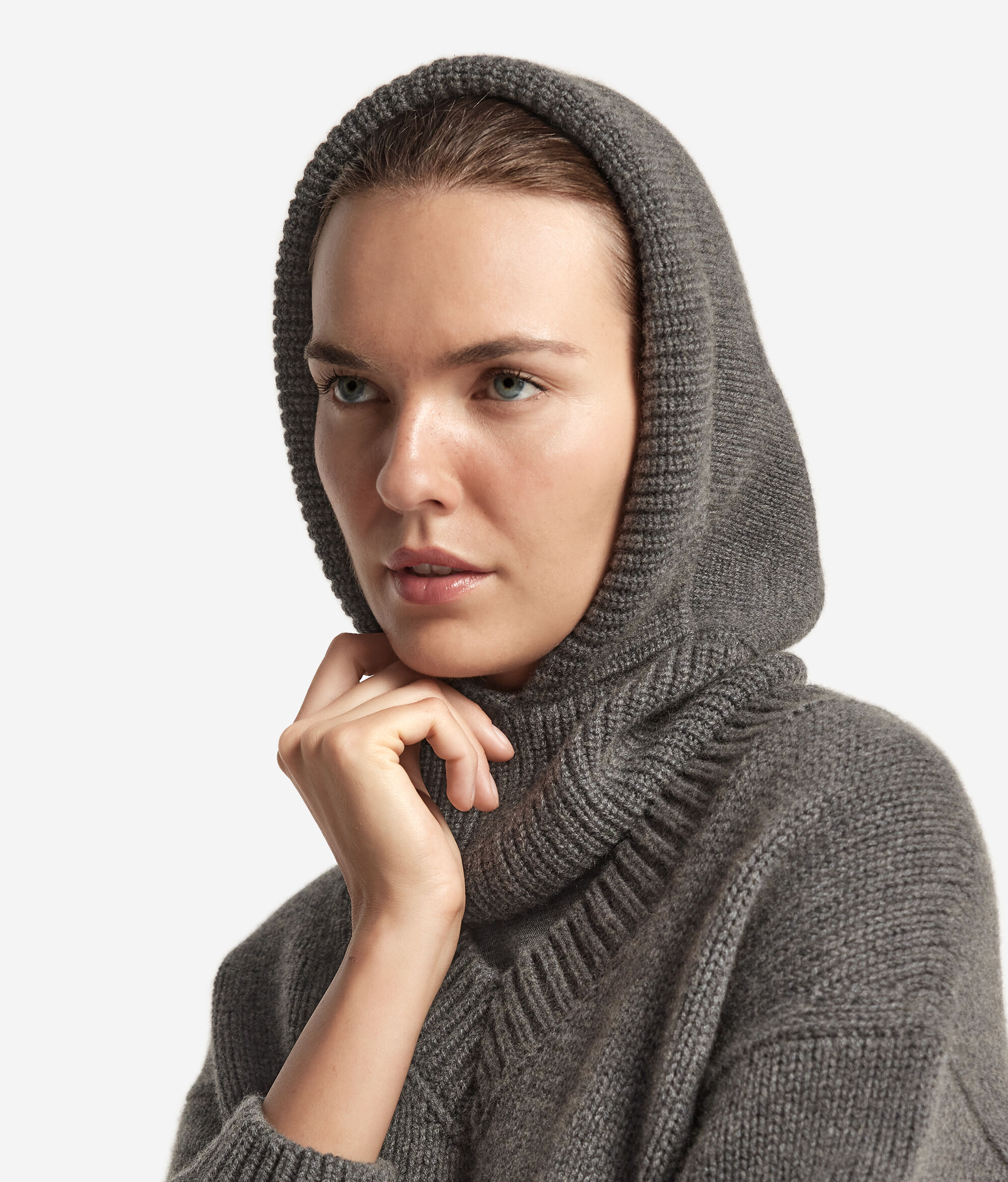 Cagoule en cachemire ultra-doux