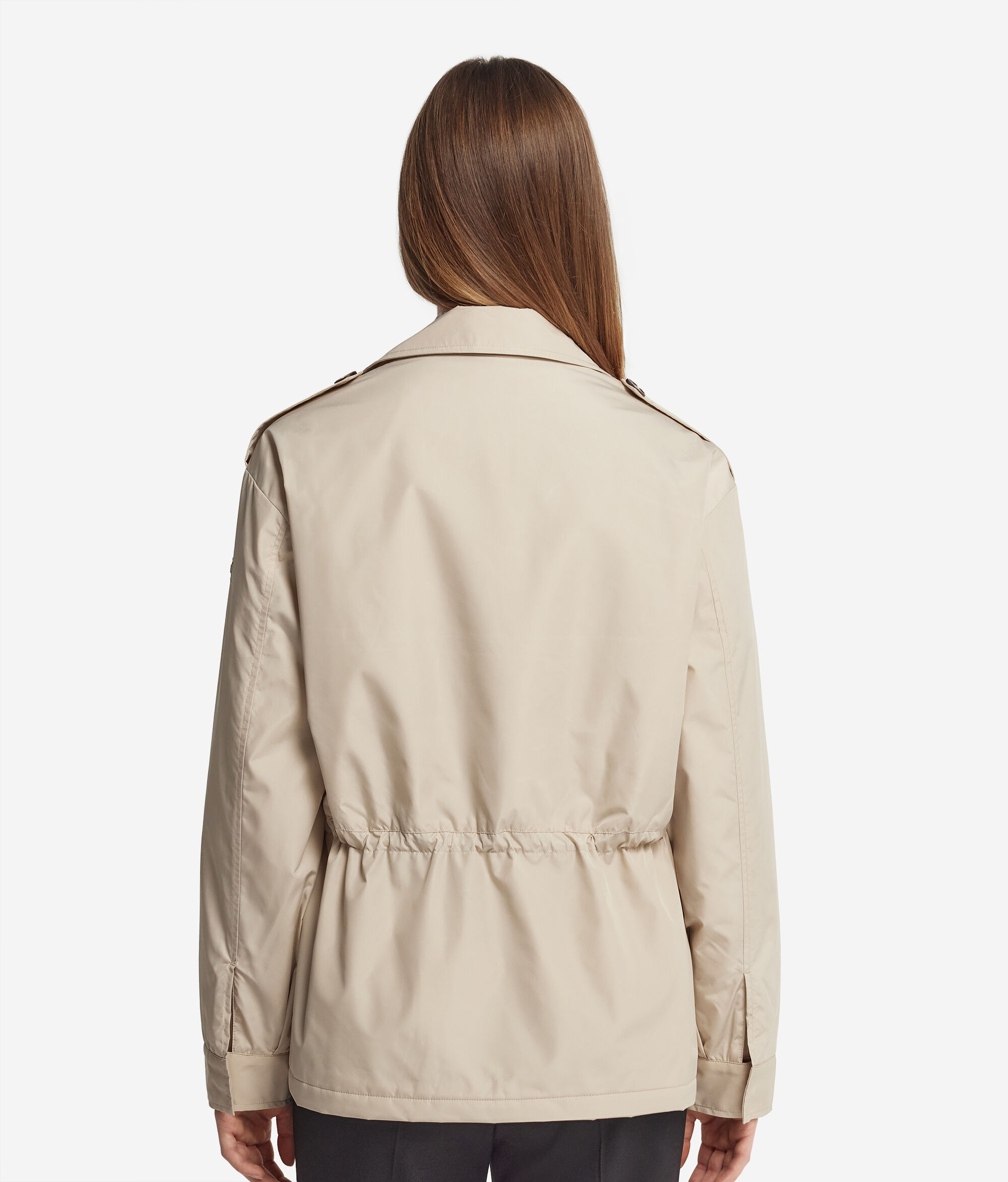 Gavardina curta amb interior de Cashmere