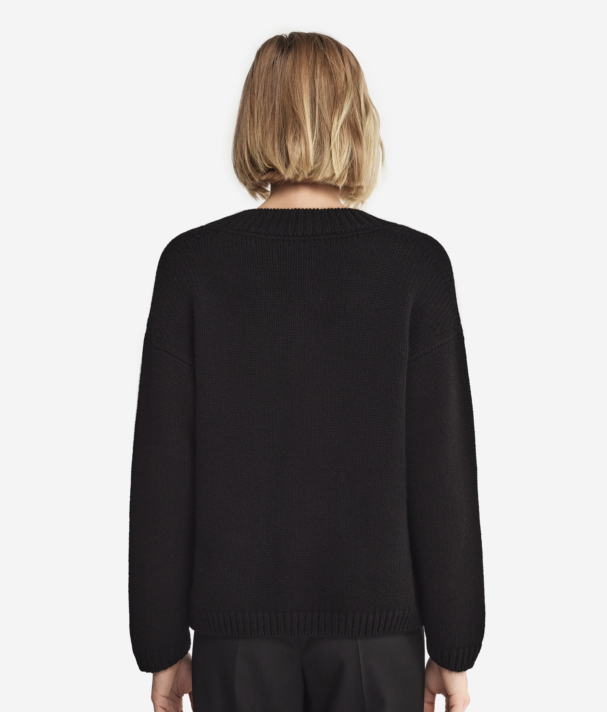 Pull femme col V en cachemire ultra-doux