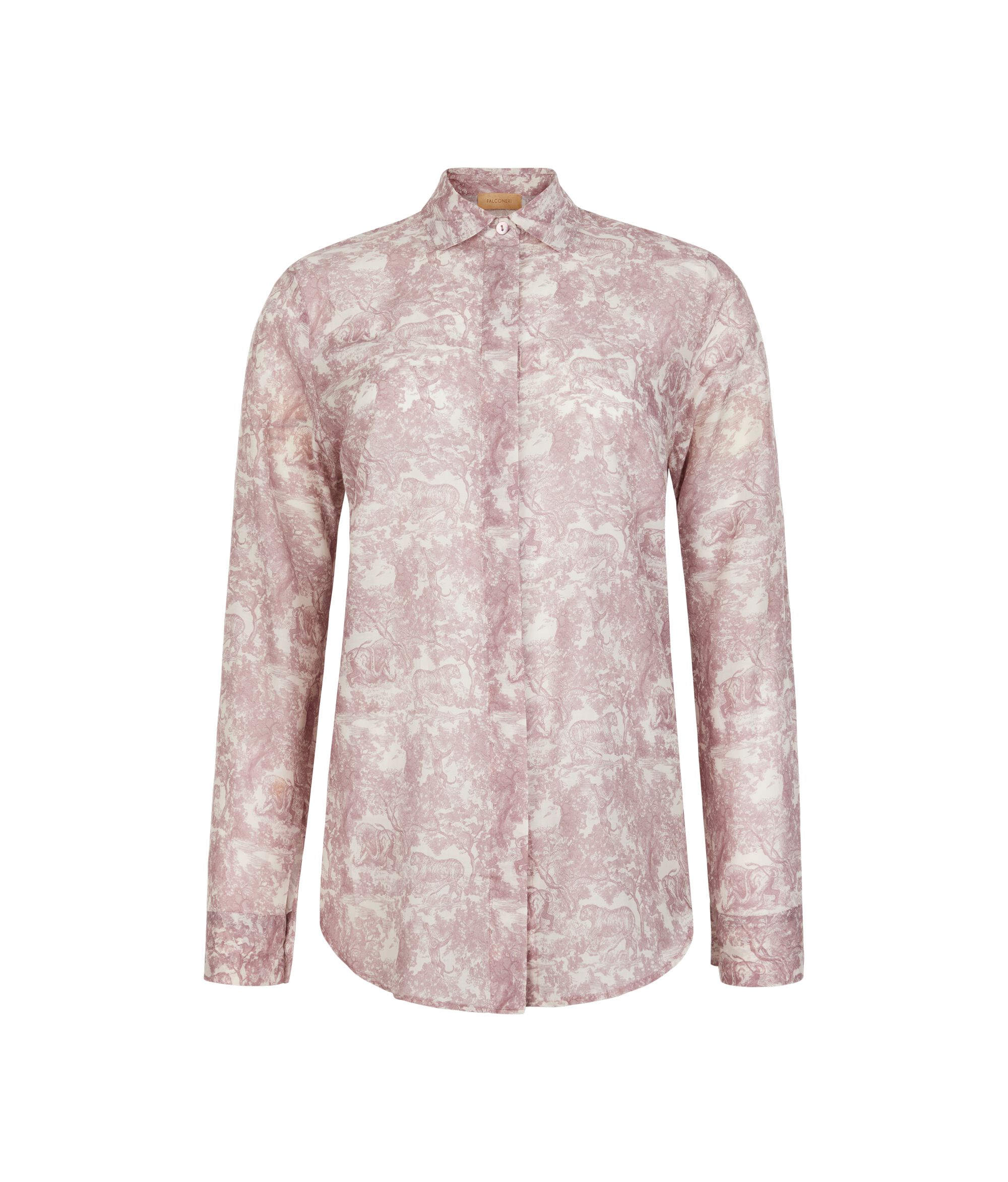 プリント モスリン シャツ