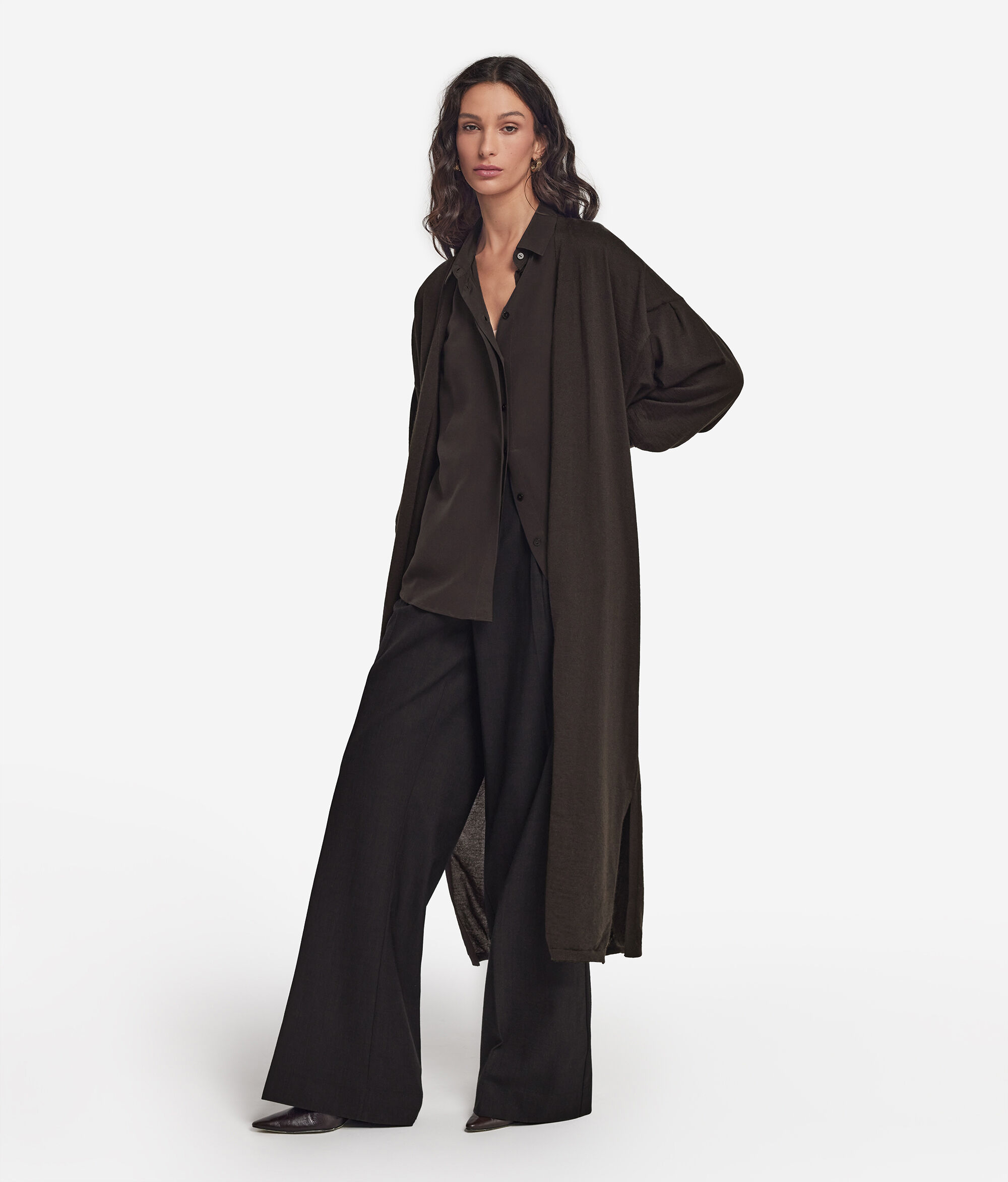 Long Ultrafine Cashmere Cardigan