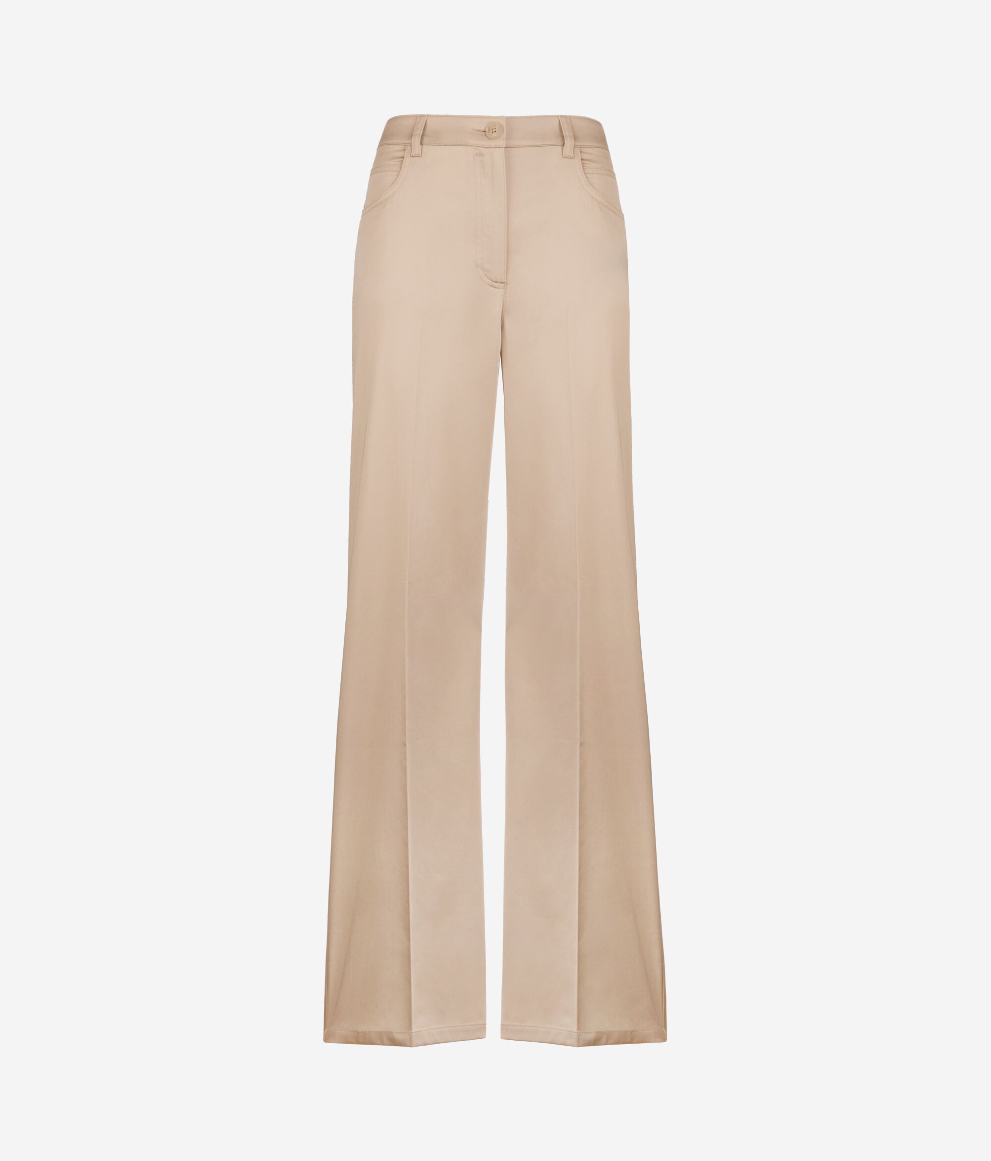 Pantalone Palazzo in Tessuto di Cotone