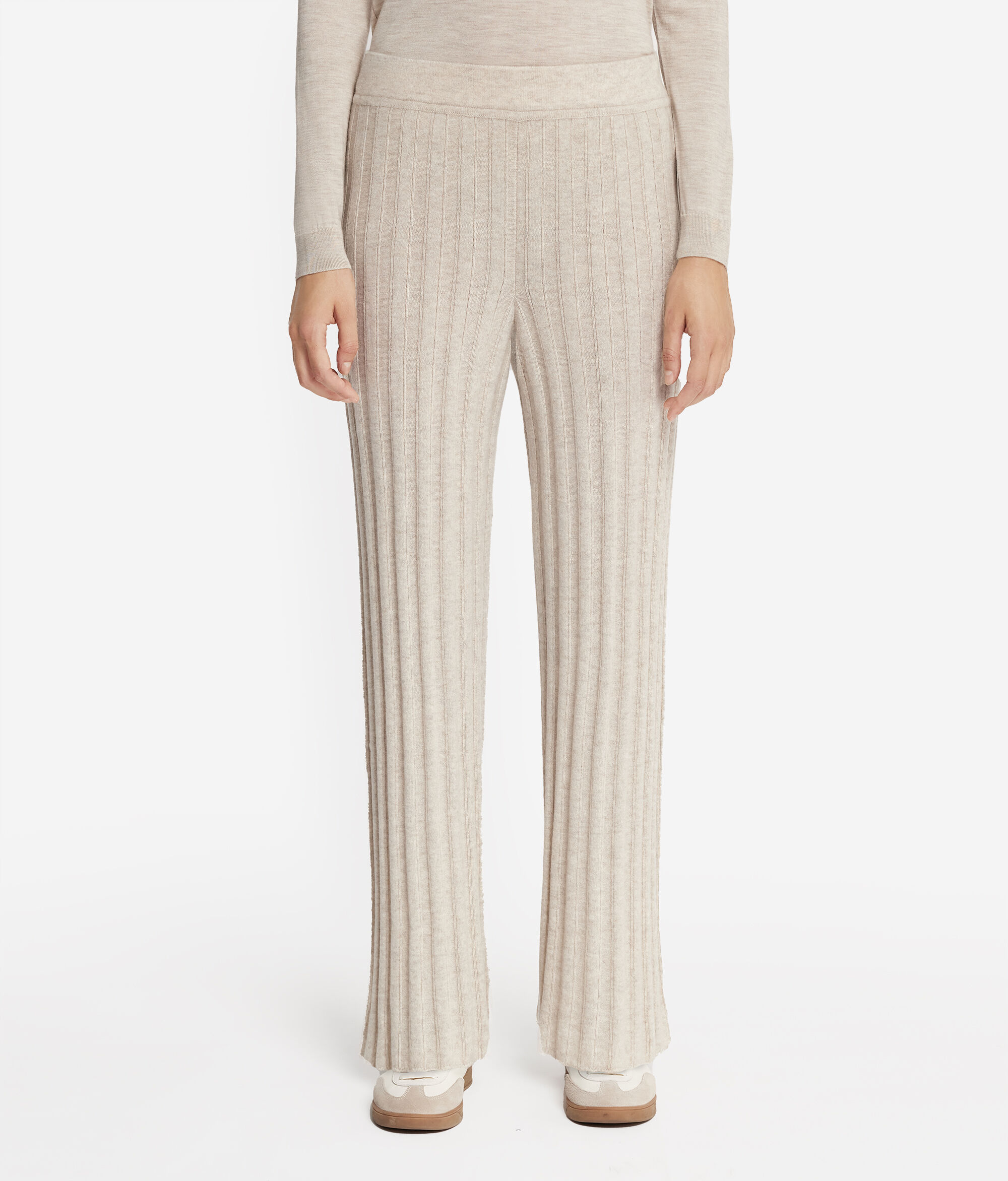 Pantalone Palazzo a Coste in Cashmere