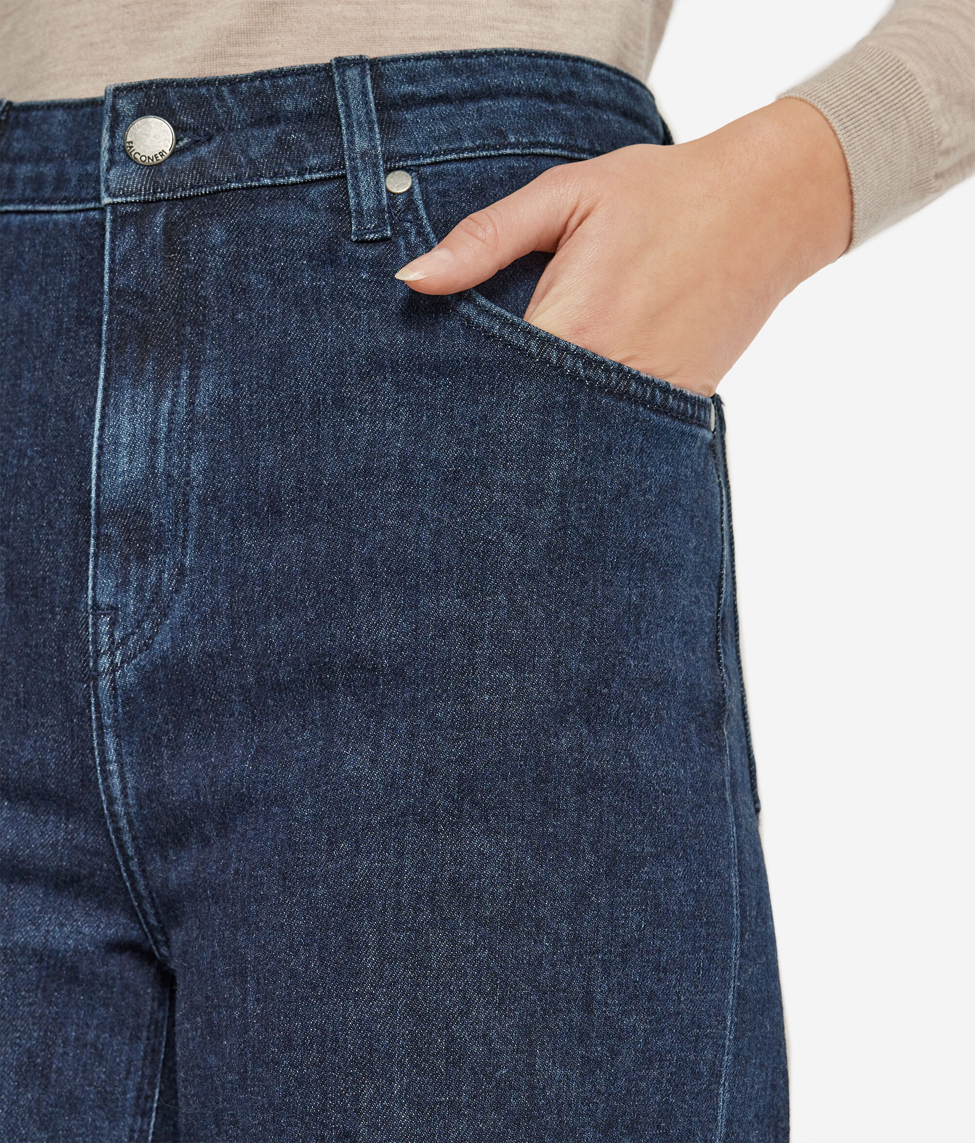 Cashmere Denim Flared Pants