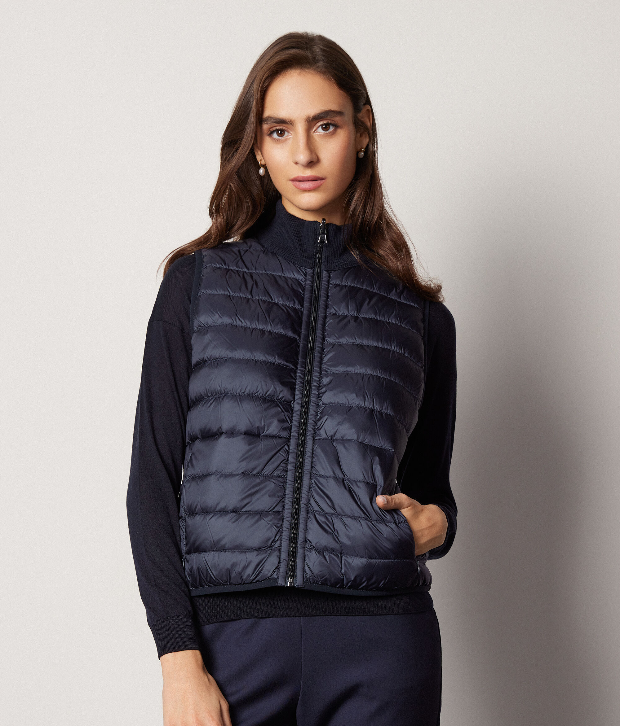 Reversible Cashmere Down Gilet