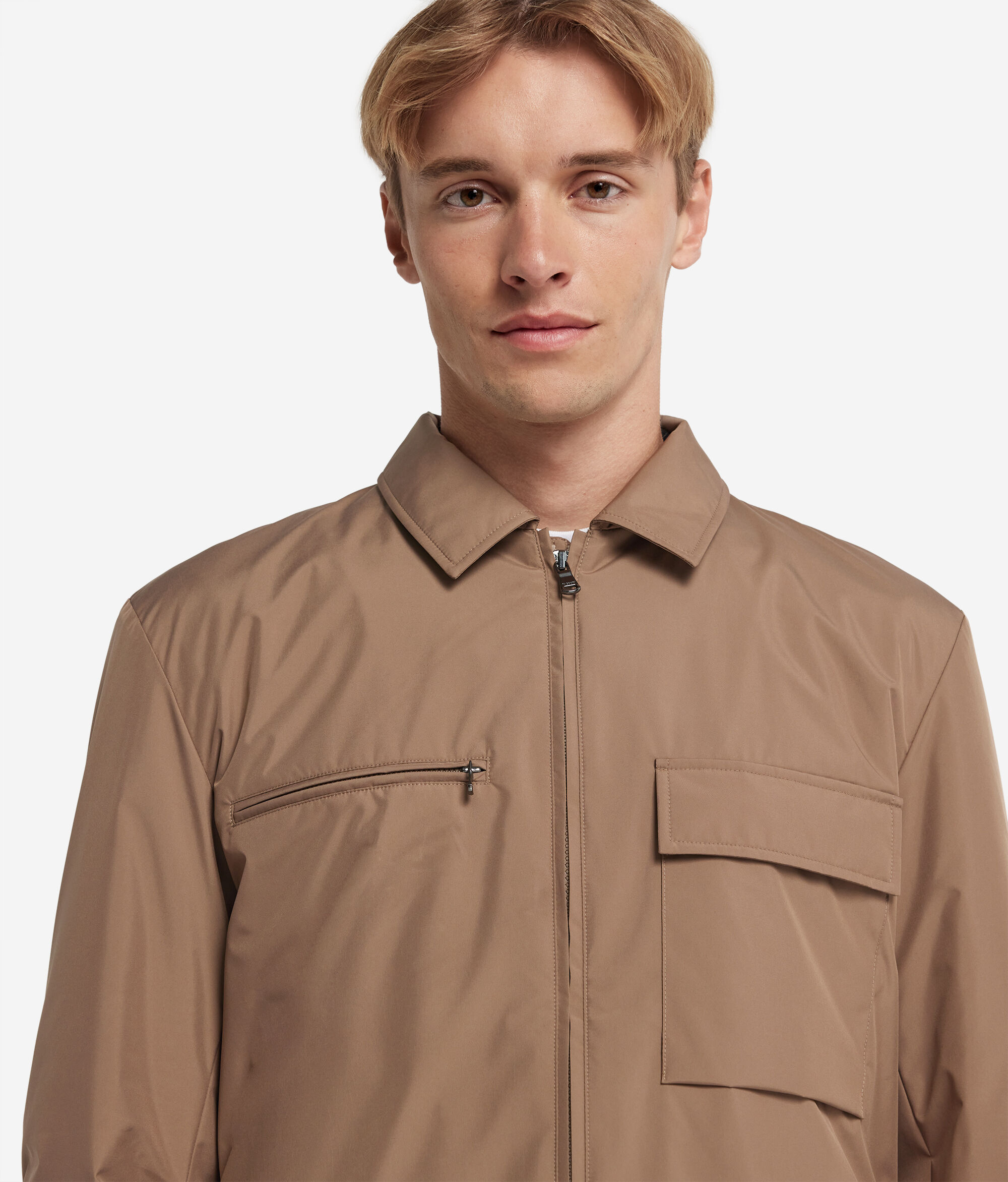 Overshirt tecnico con Zip