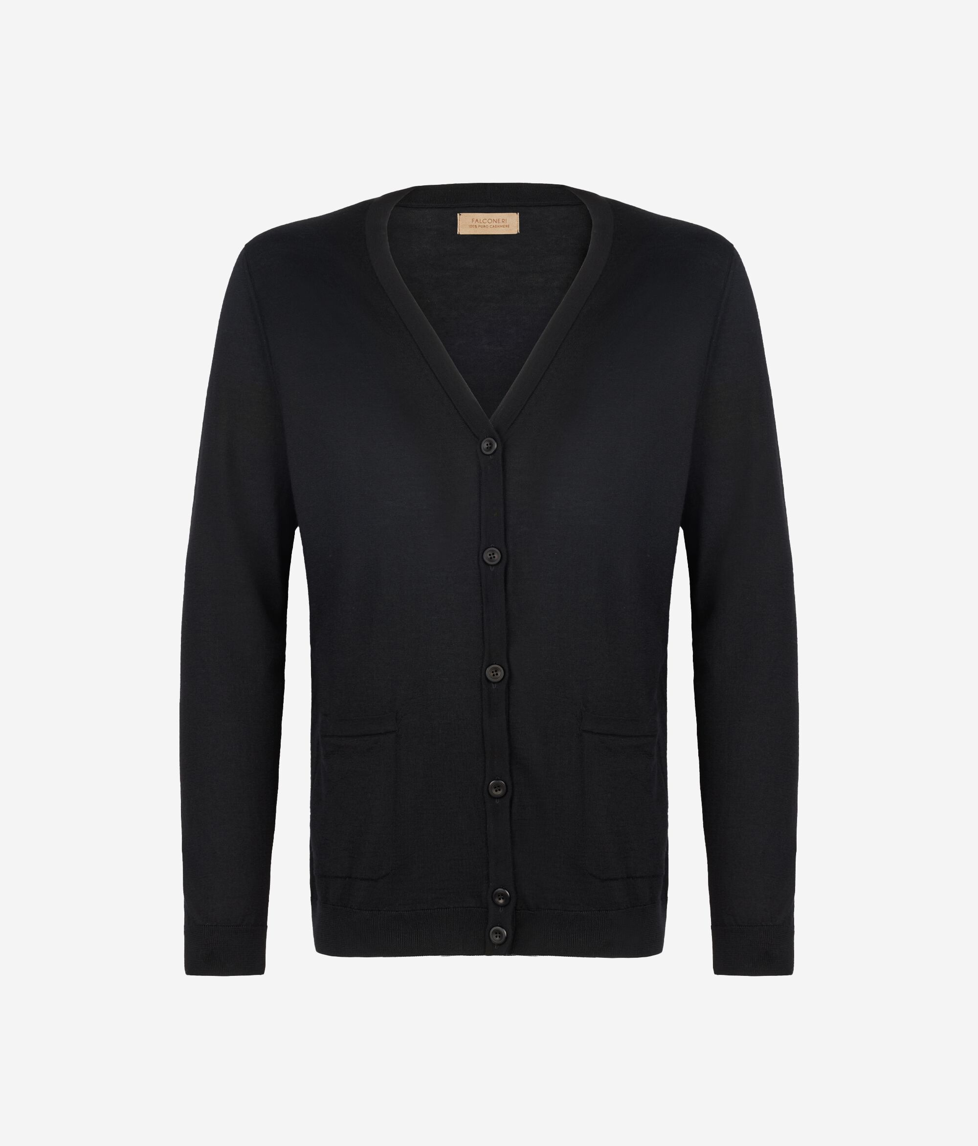 Cardigan con Bottoni in Cashmere