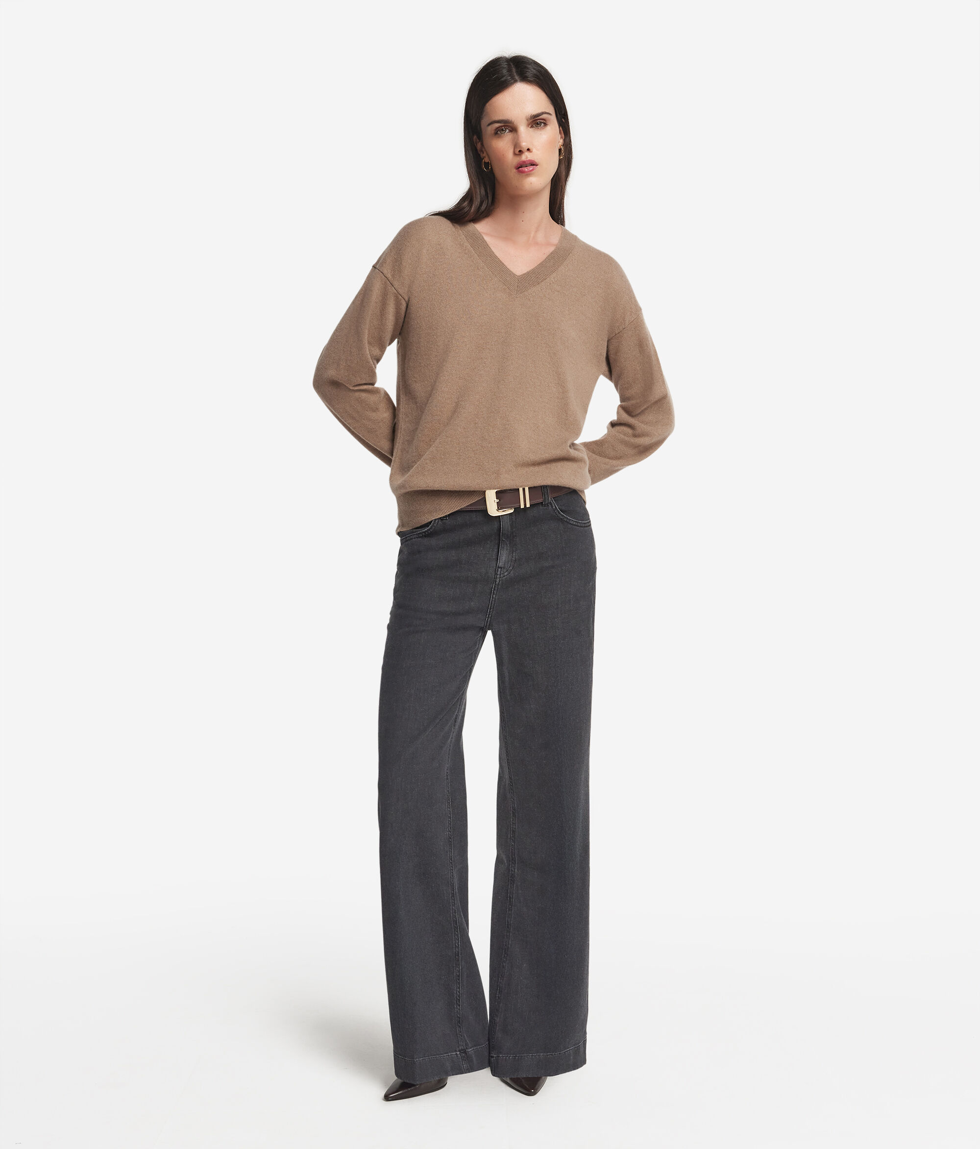 Ultrasoft Cashmere V-Neck Jumper