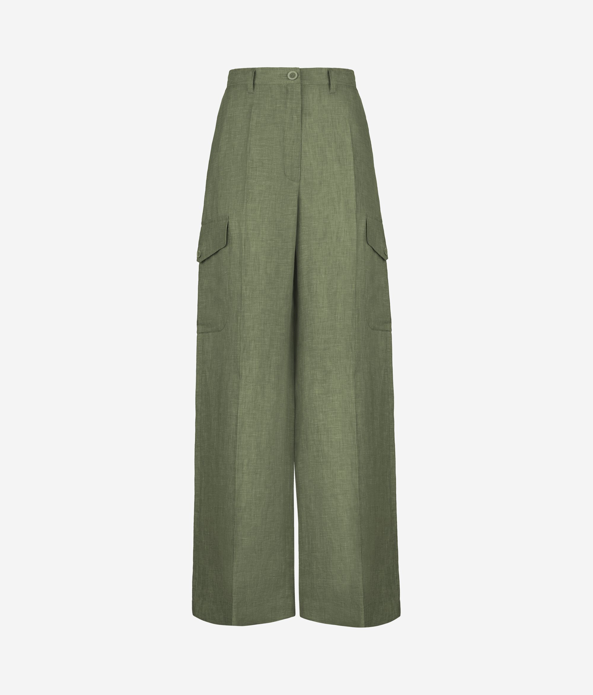 Pantalón cargo de lino