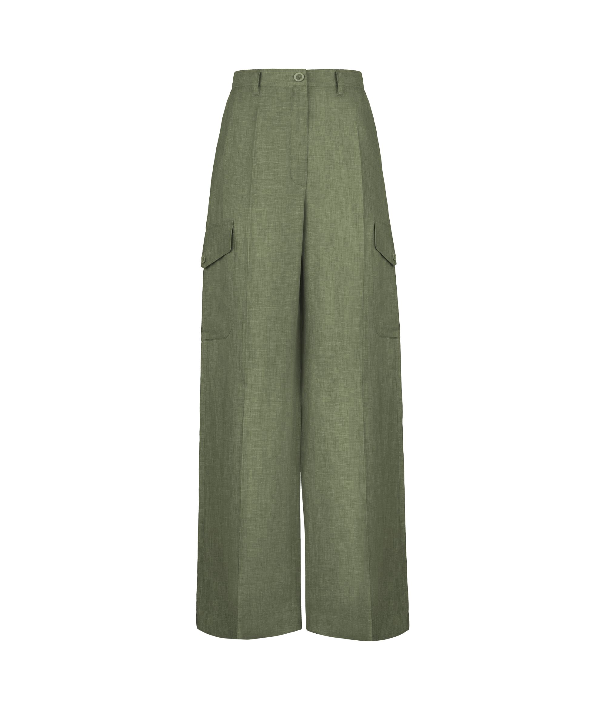 Pantalón cargo de lino