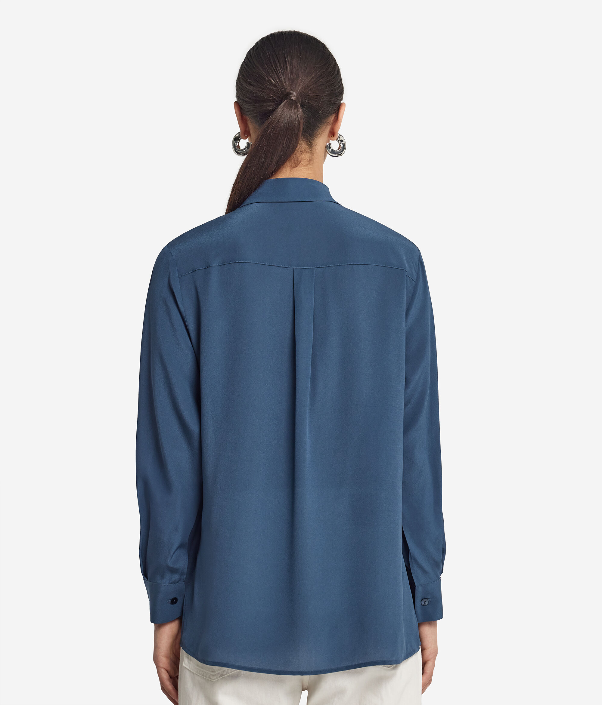 Camicia con Colletto in Seta