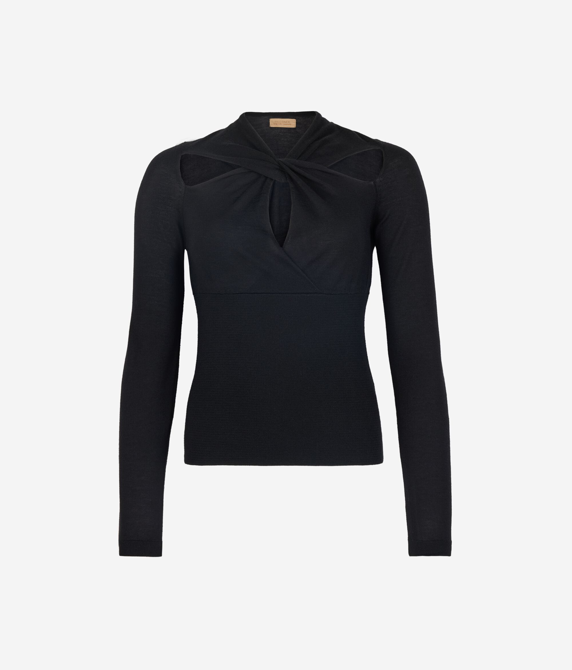 Μπλούζα με Κρουαζέ Ντεκολτέ από Ultrafine Cashmere