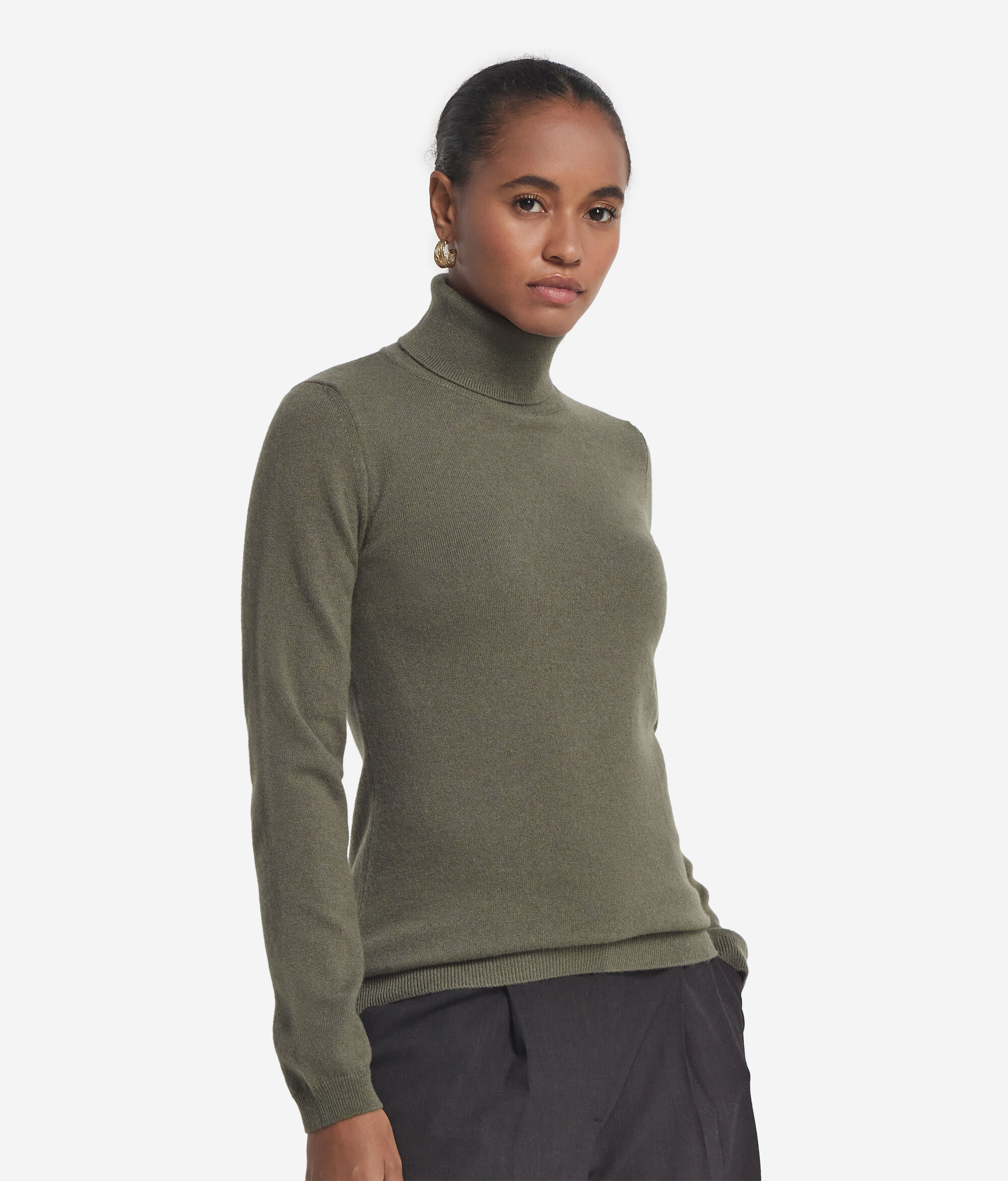 Col roulé femme en cachemire ultra-doux