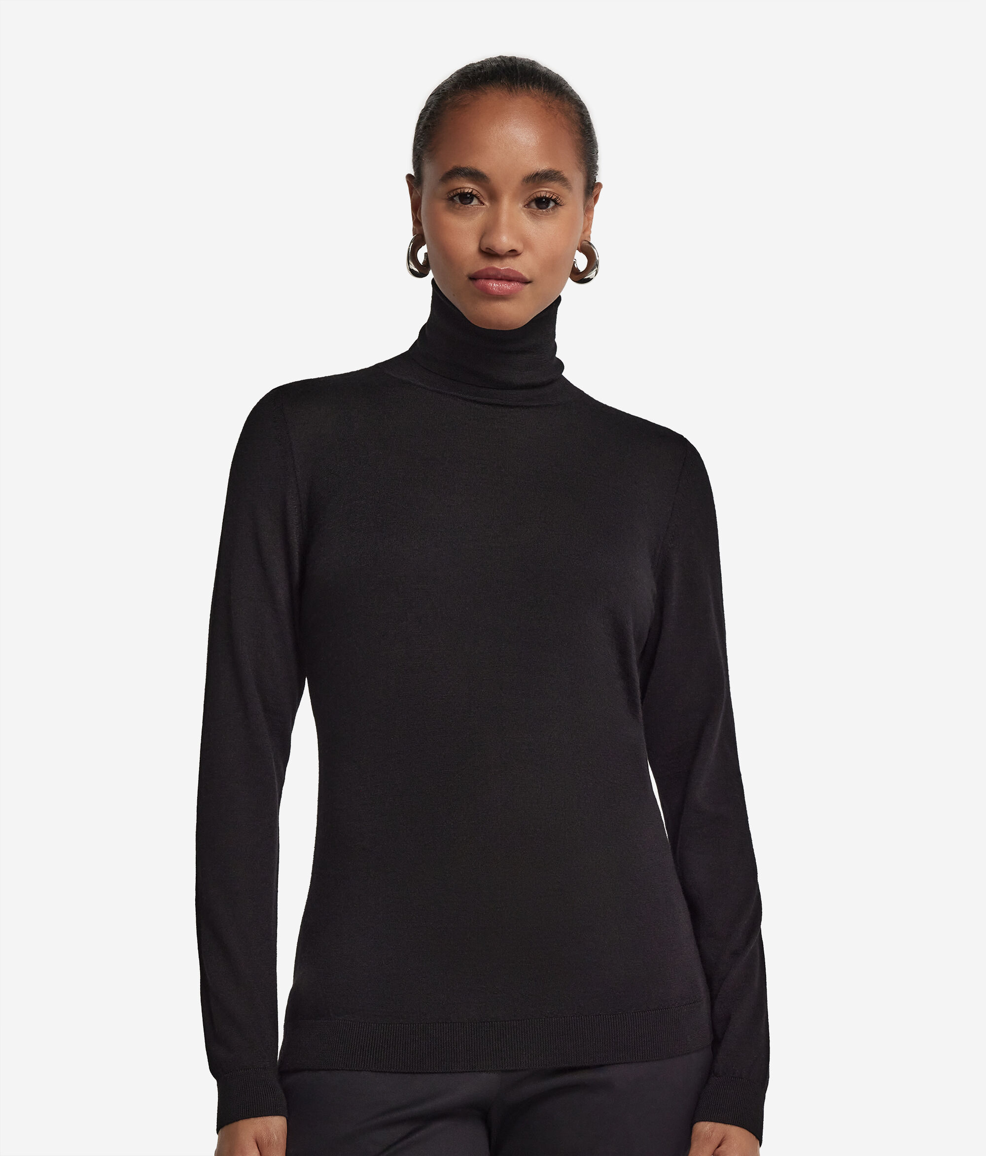 Col roulé femme en cachemire ultra-fin
