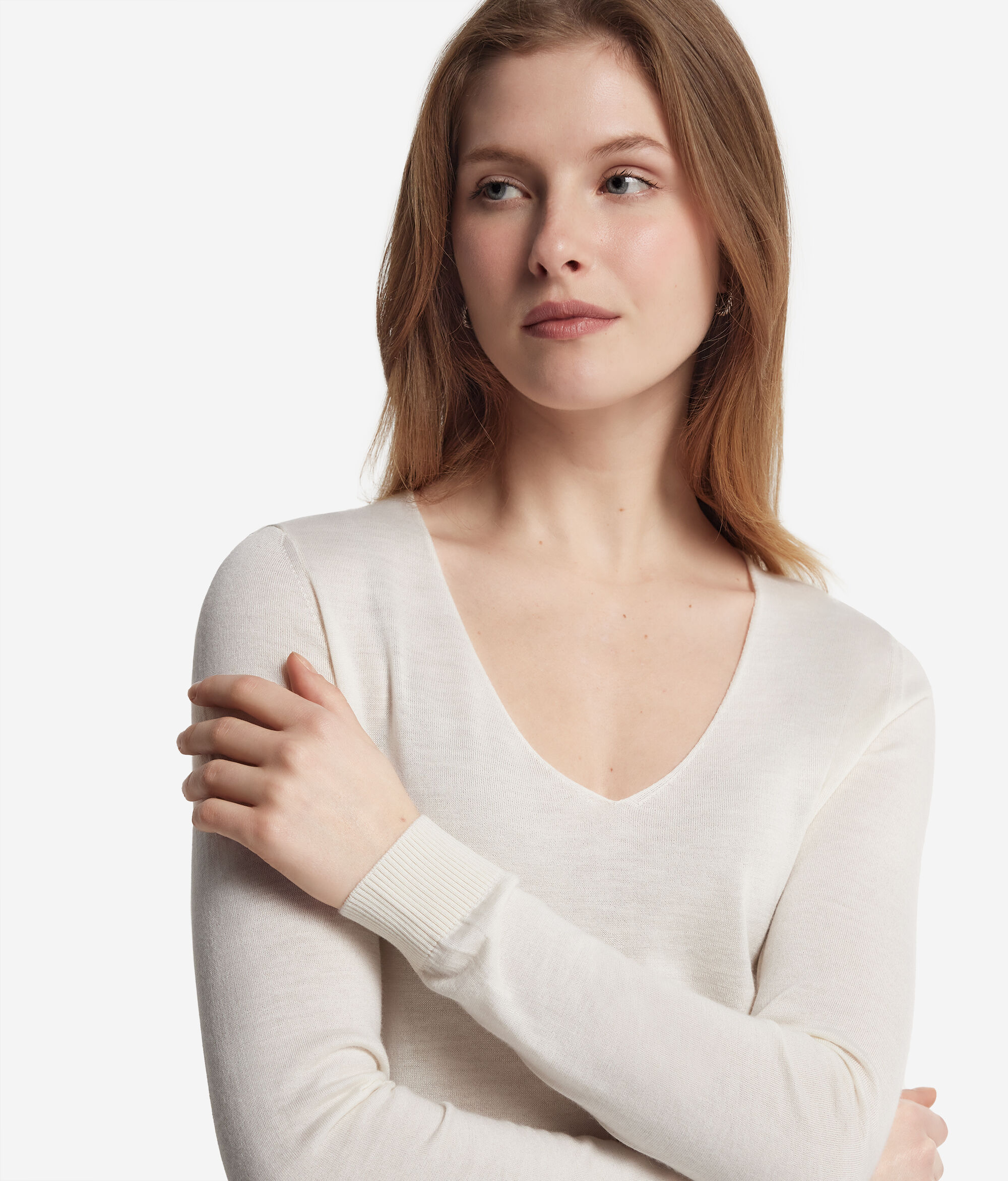 Ultrafine Cashmere V-Neck Jumper