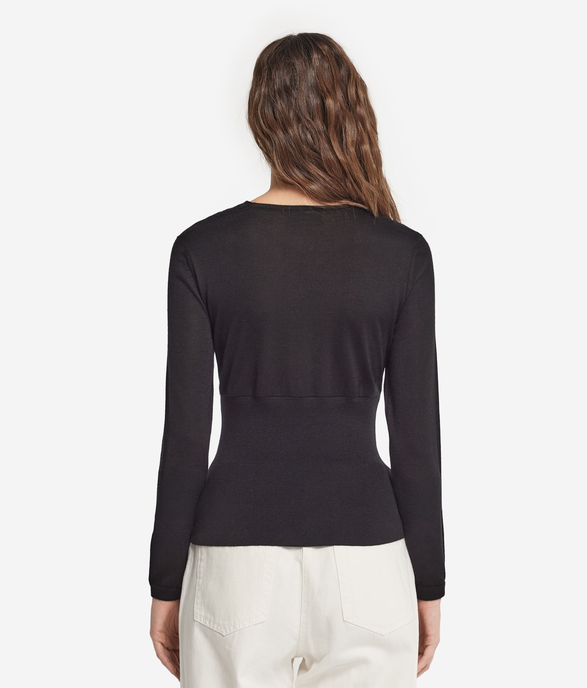 Μπλούζα με Κρουαζέ Ντεκολτέ από Ultrafine Cashmere