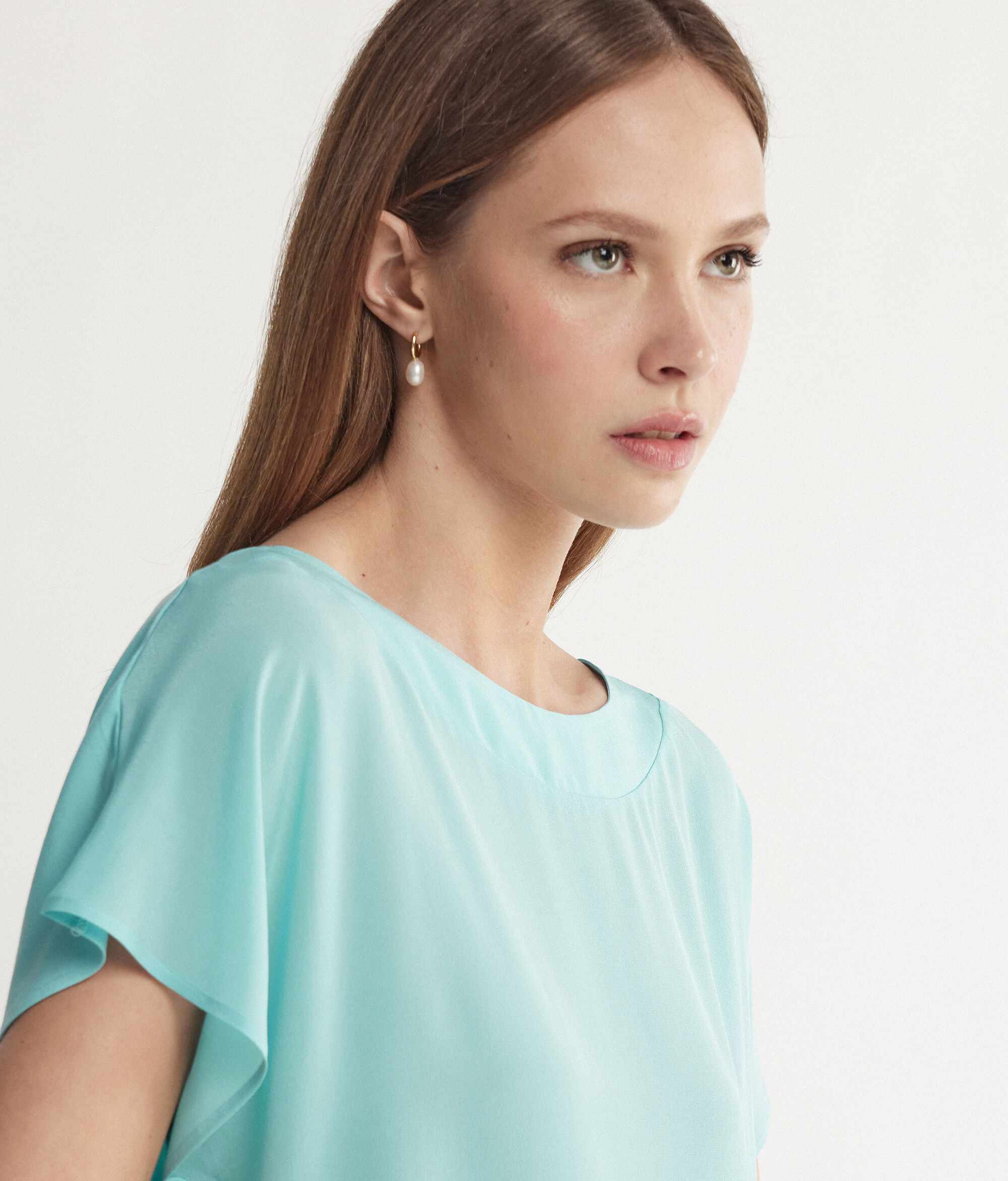 Silk and Modal Boat-Neck T-Shirt