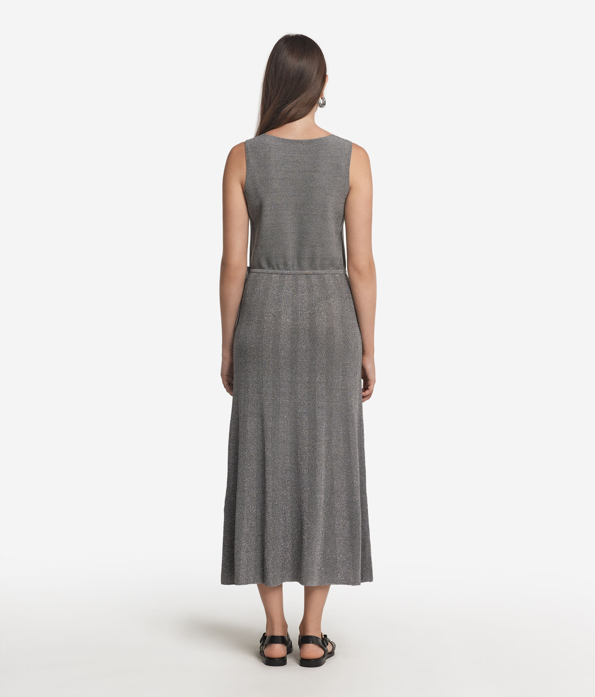 Lamè Ribbed Dress