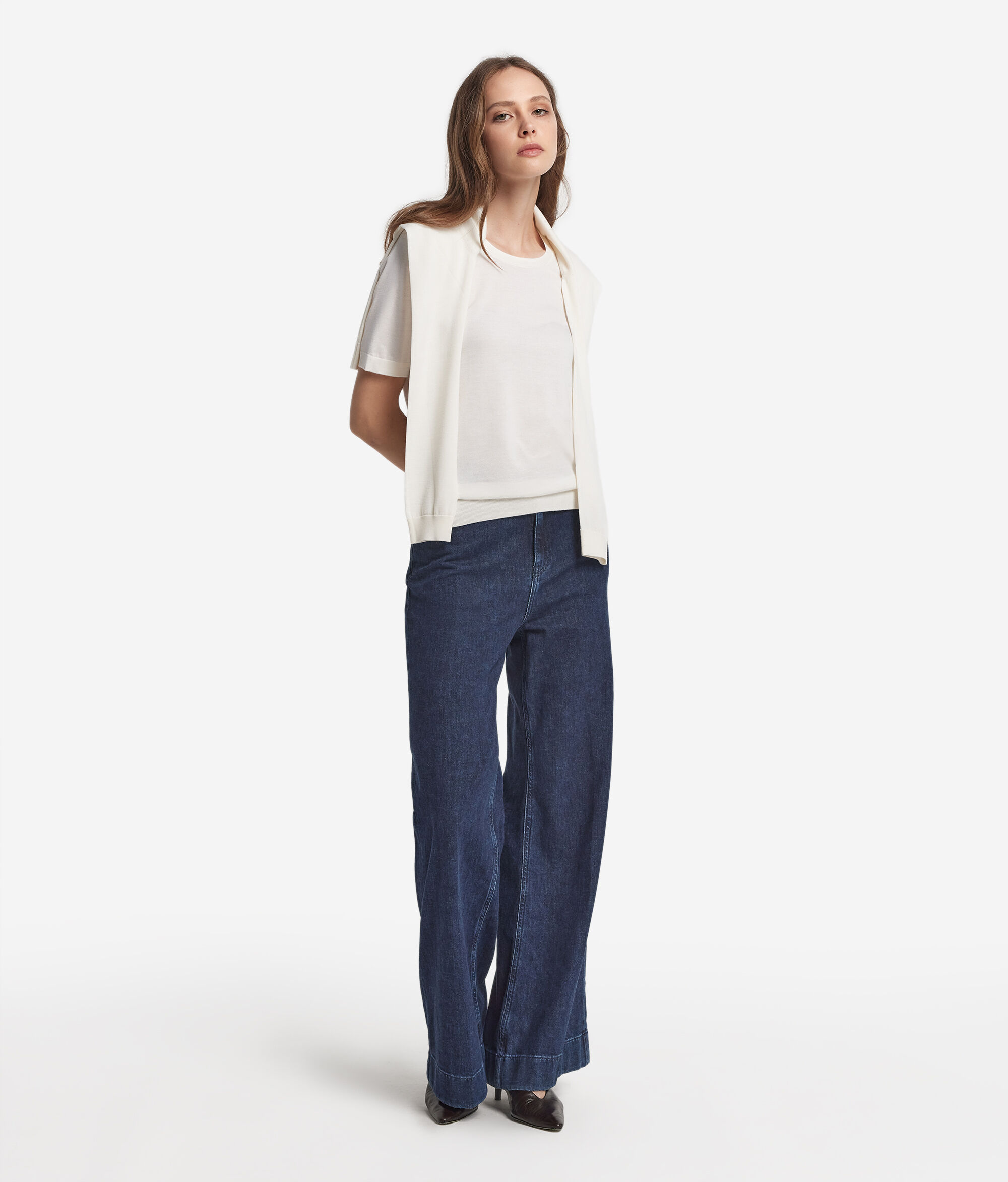 Yuvarlak Yaka Kısa Kollu Ultrasoft Cashmere