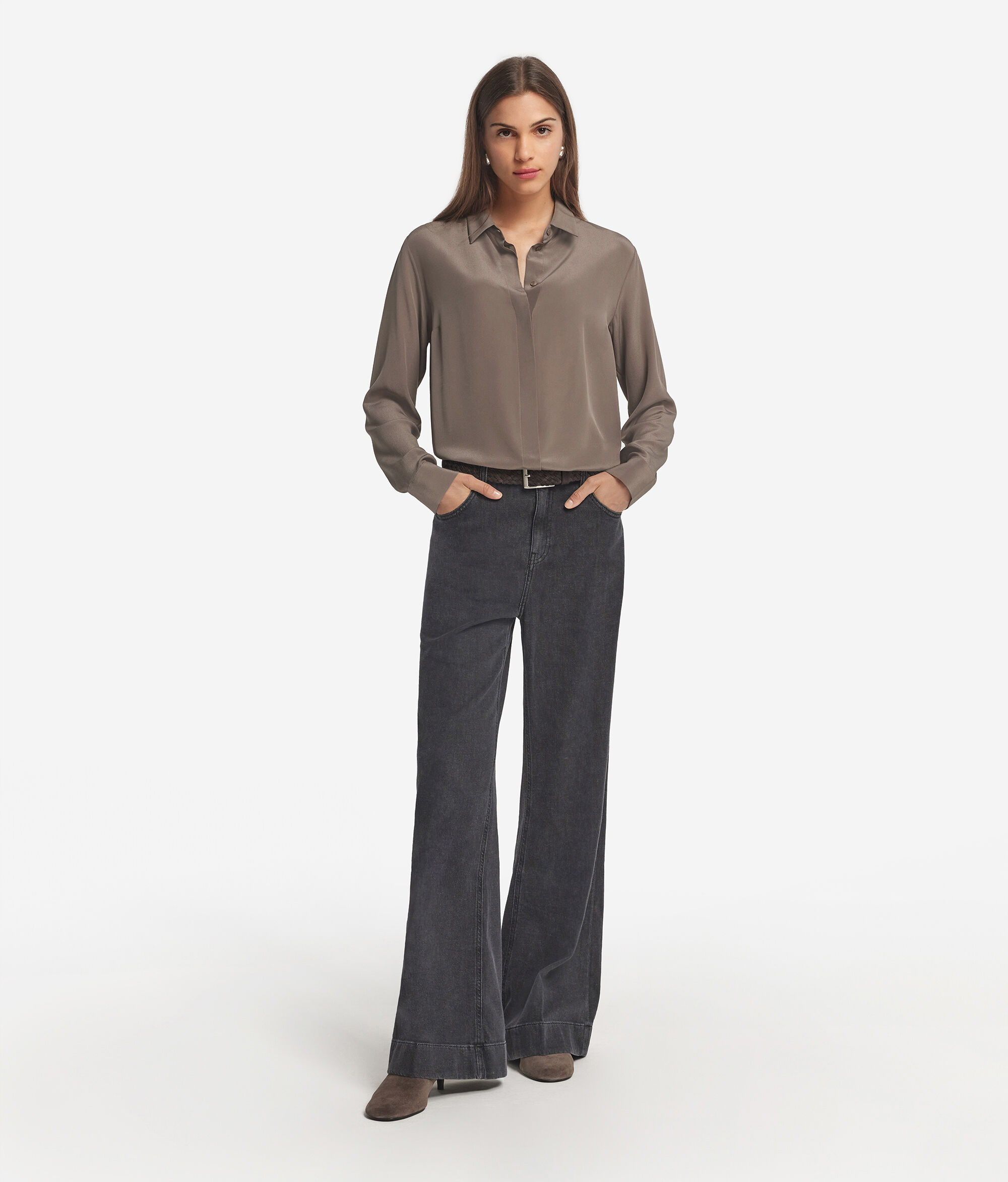 Silk Collared Shirt