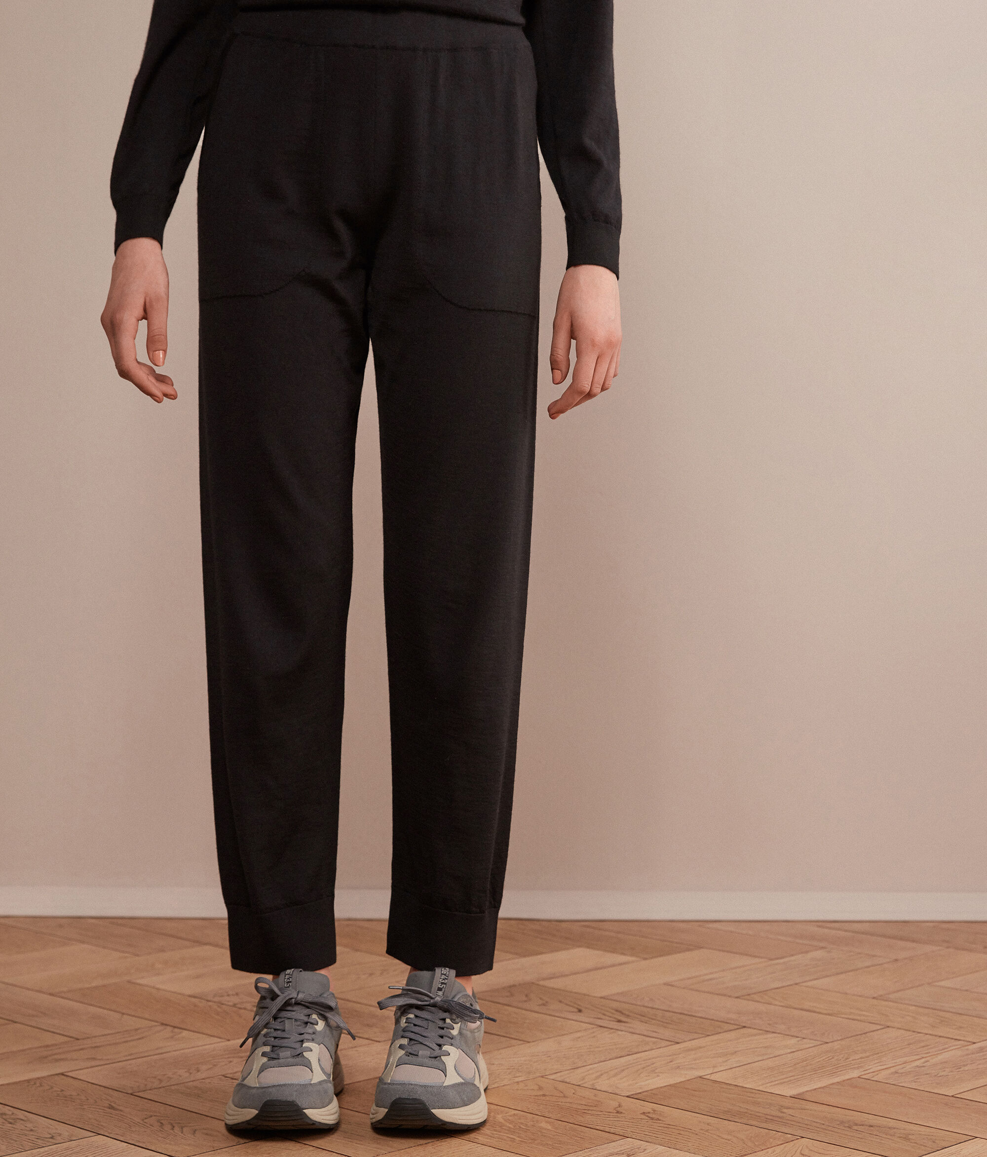 Ultrafine Cashmere Cuffed Pants