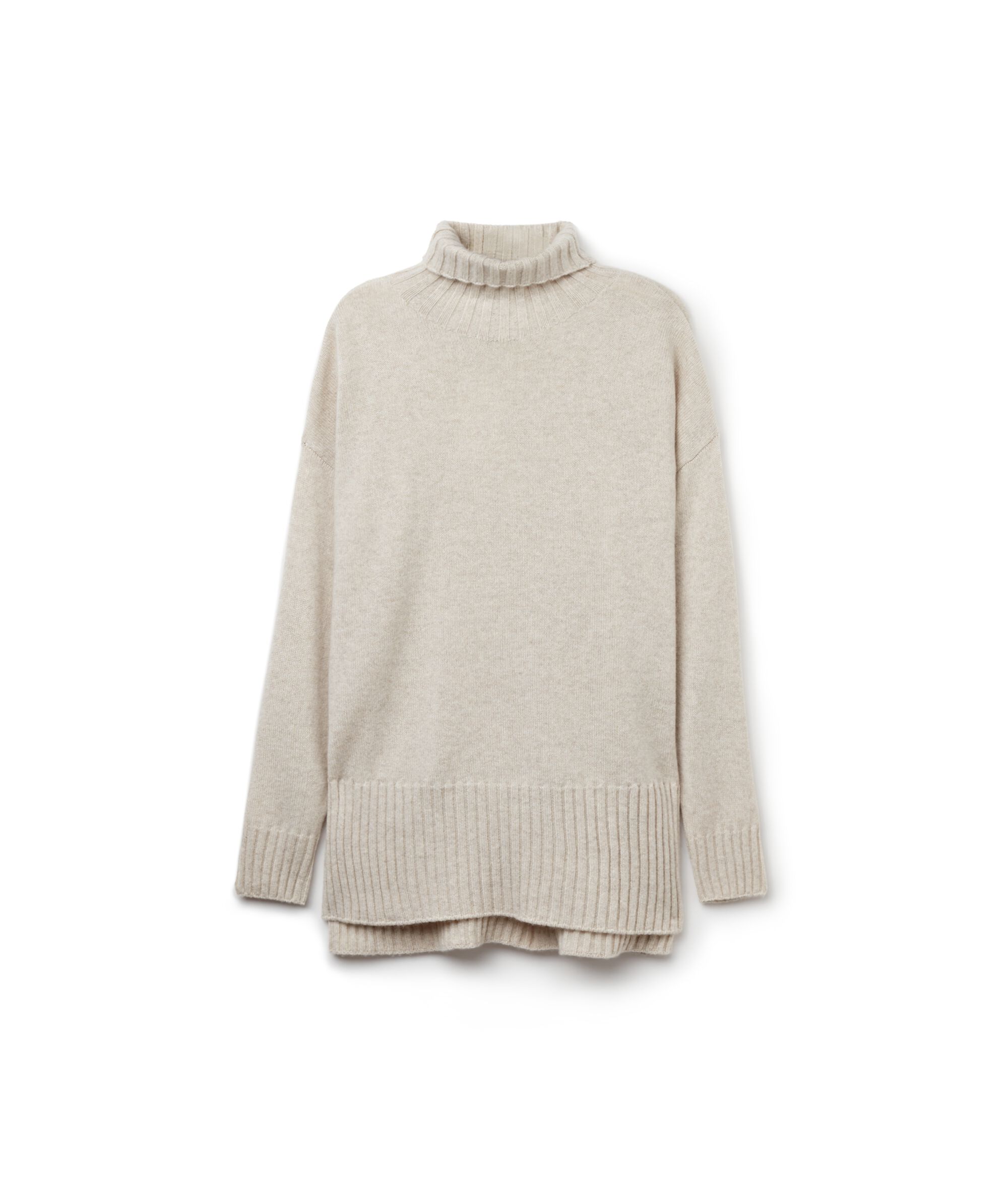 Ultrasoft Cashmere Balıkçı Yaka Maksi Kazak