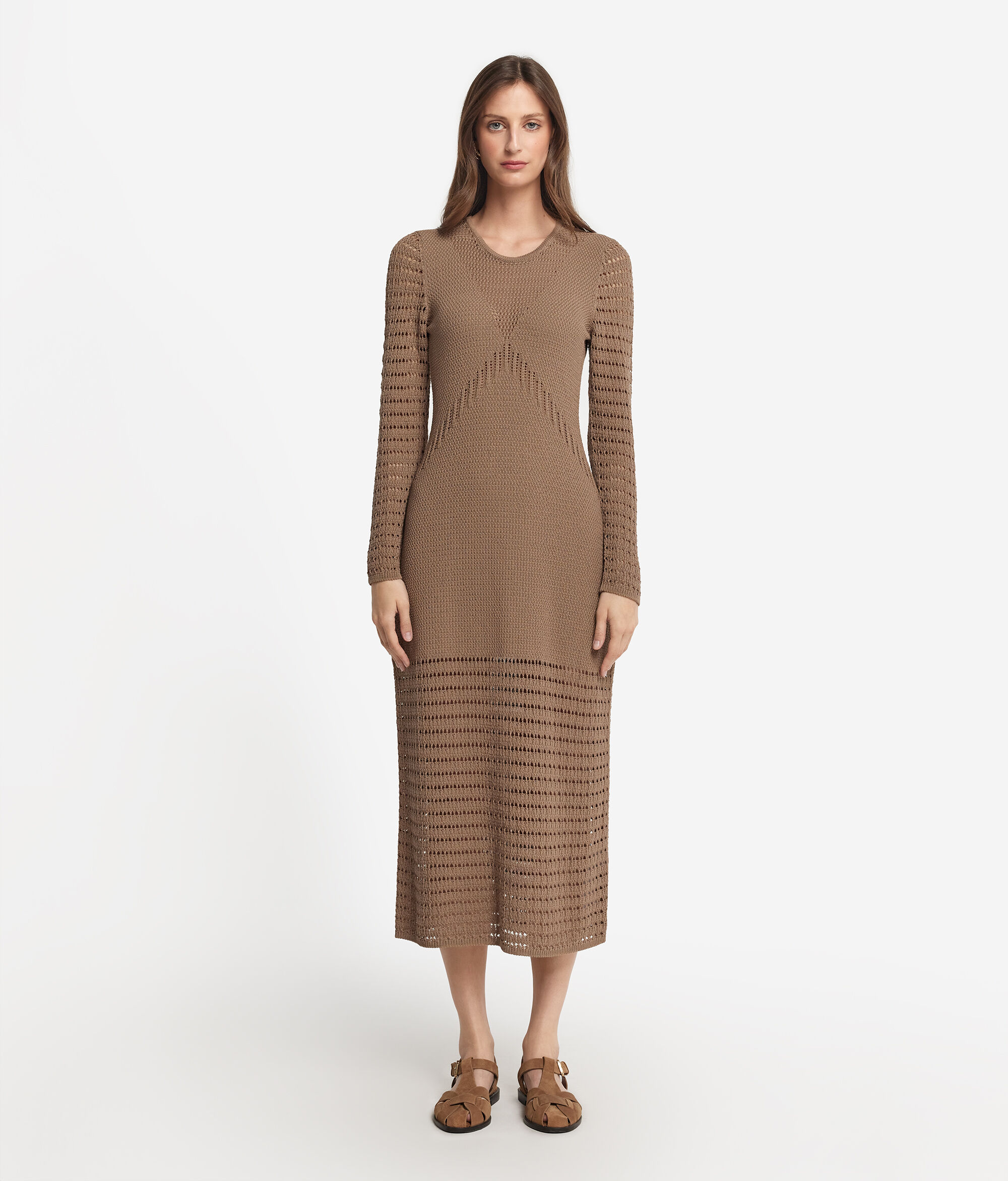 Robe ajourée au point de riz