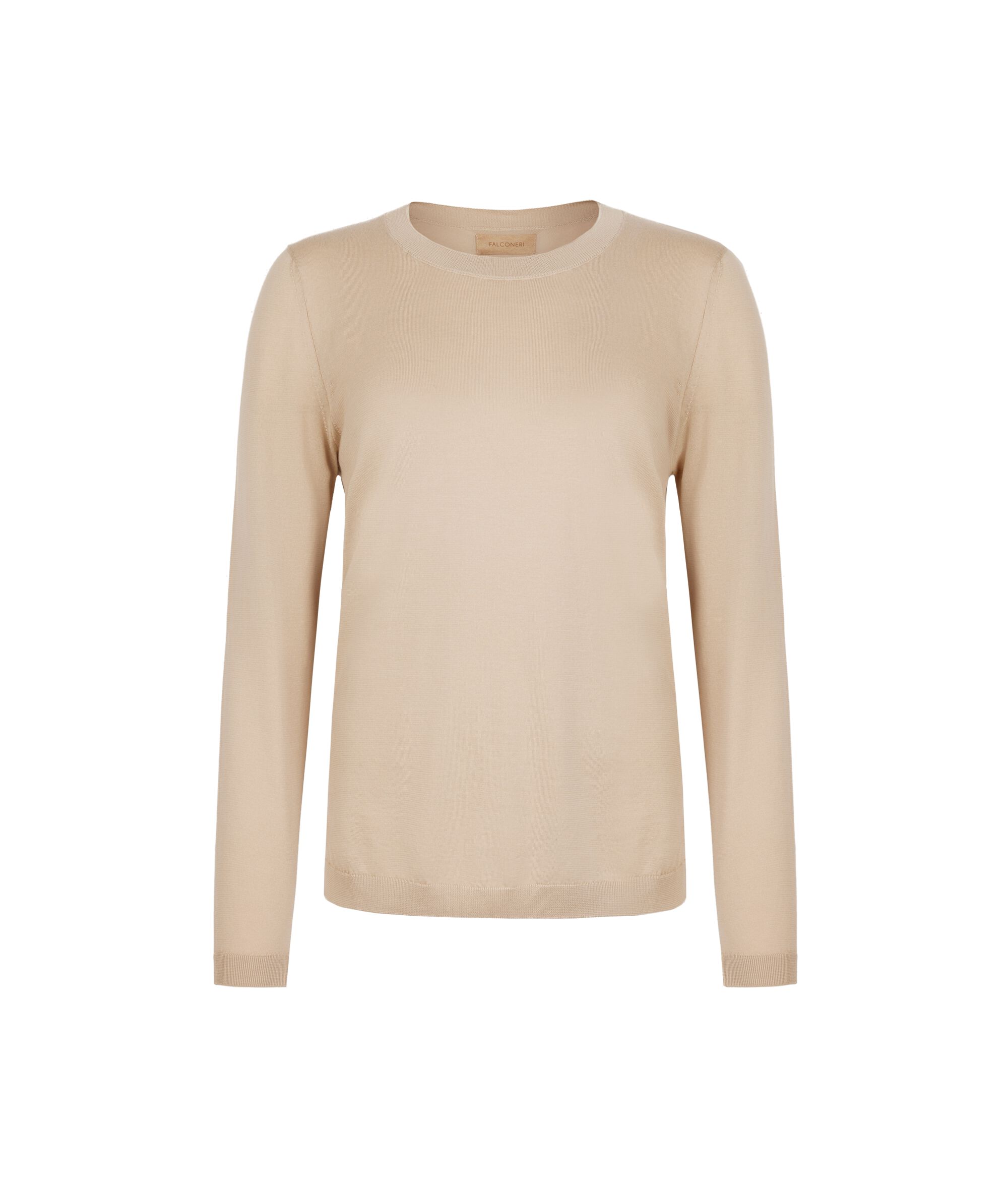 Camiseta con cuello redondo de algodón