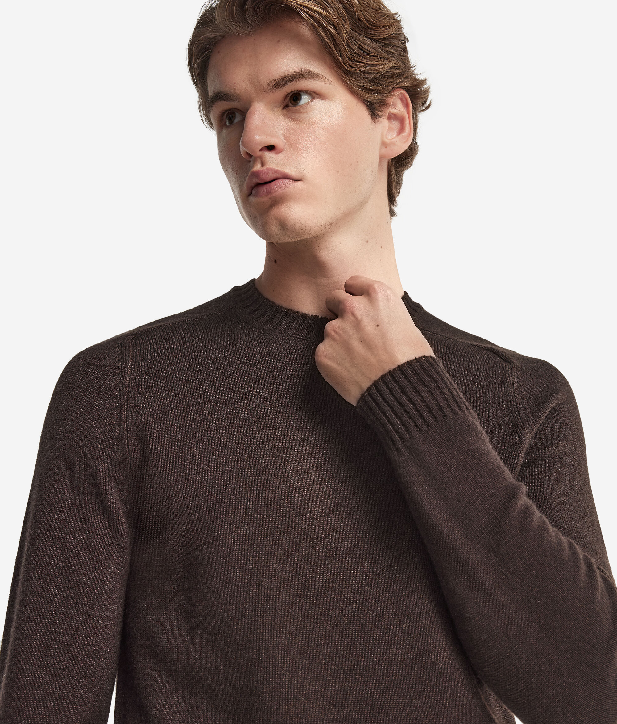 Svetřík s Kulatým Výstřihem z Kašmíru Ultrasoft