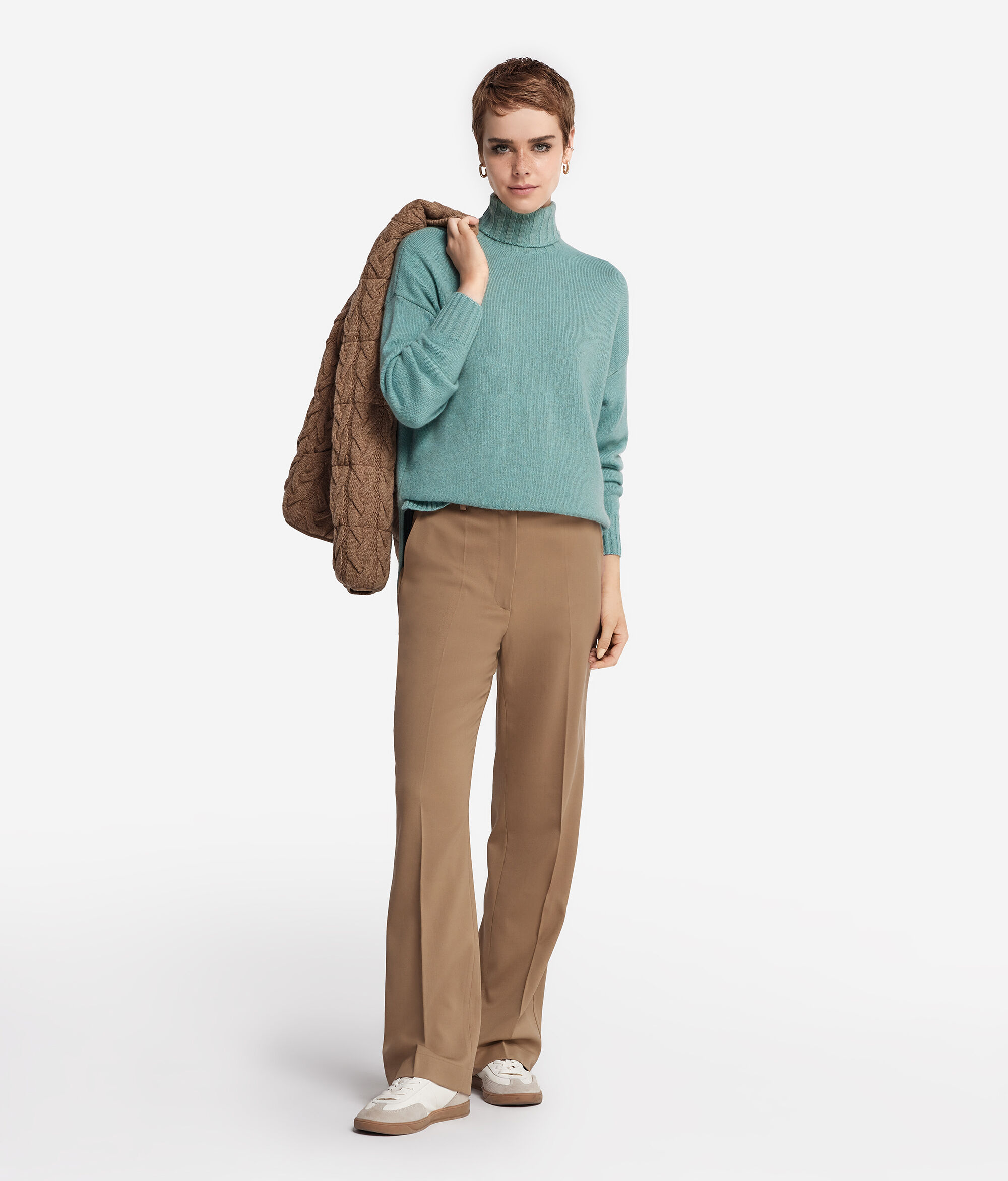 Maletă oversize din cașmir ultrasoft