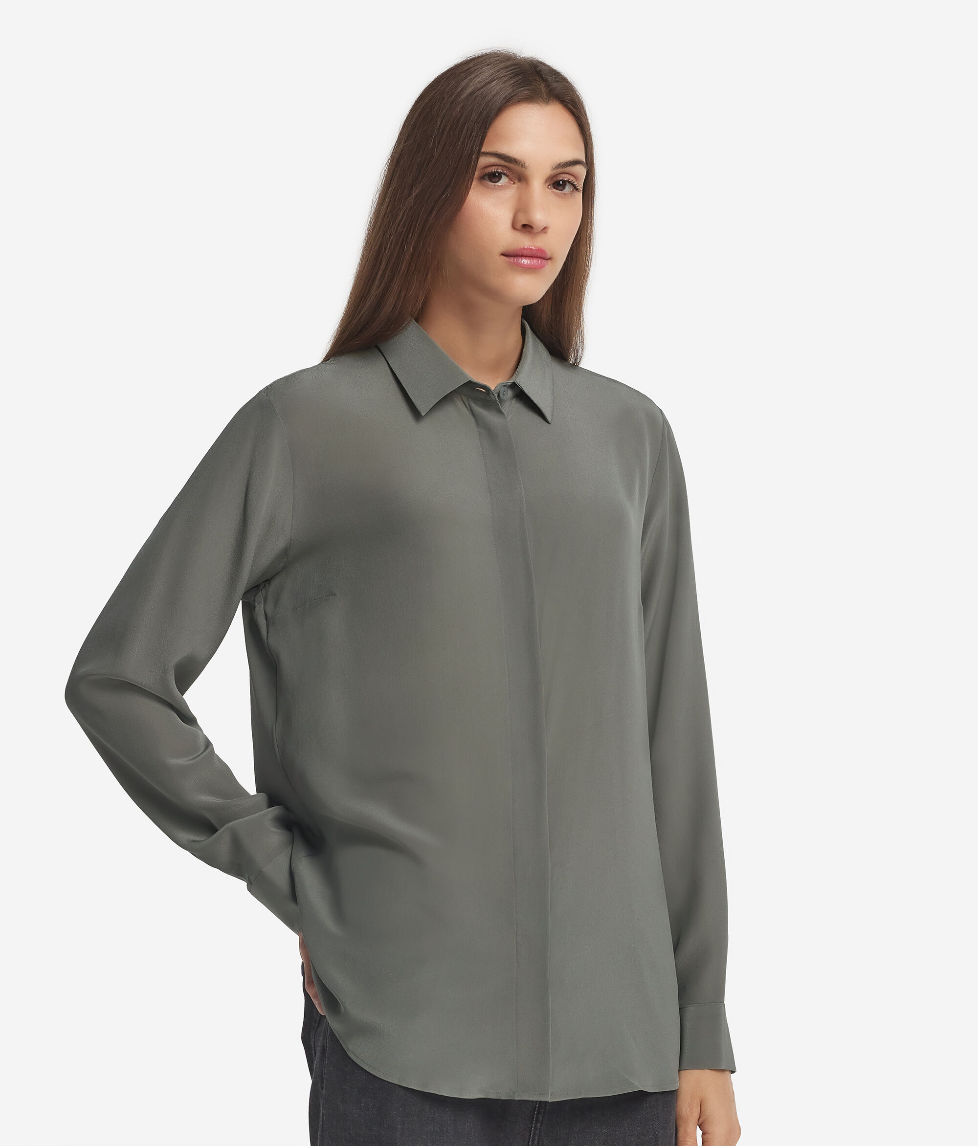 Silk Collared Shirt