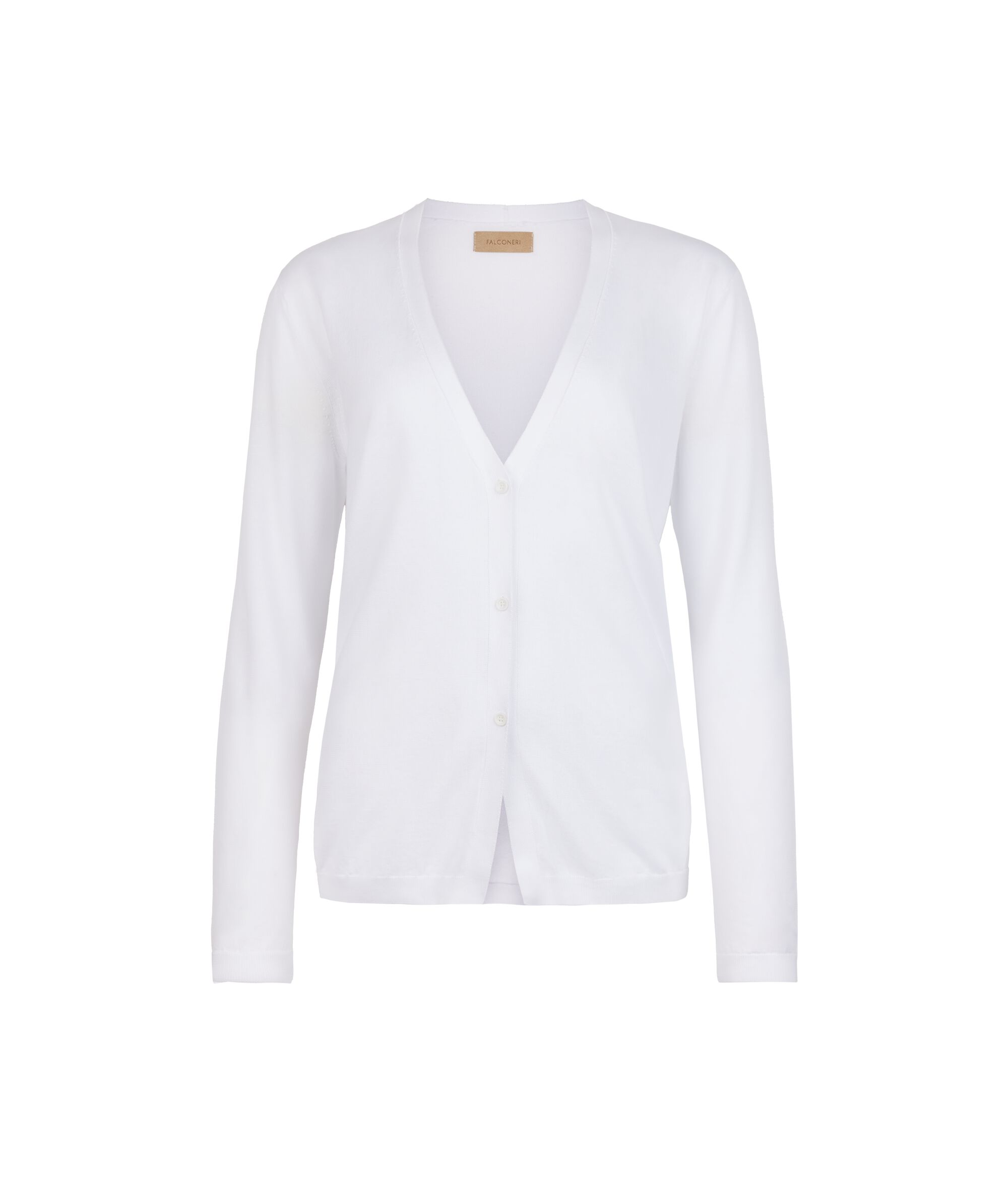 Long-Sleeved Cotton Cardigan