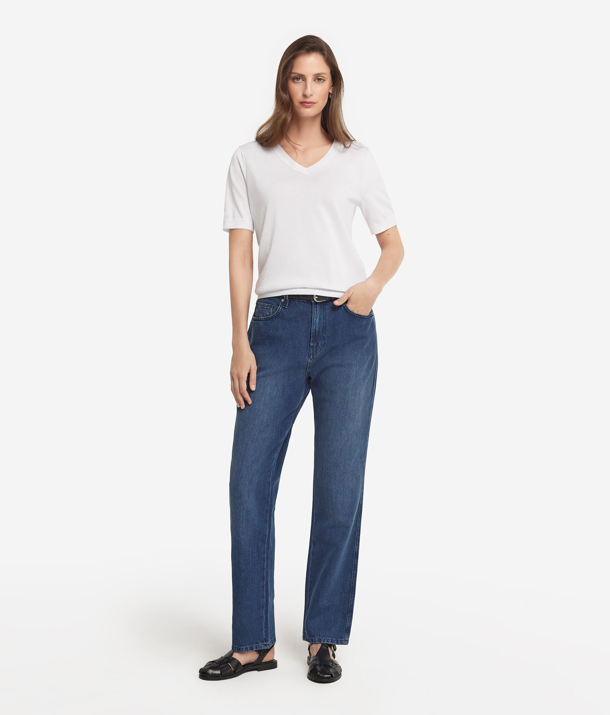 V-neck Cotton FreshT-shirt