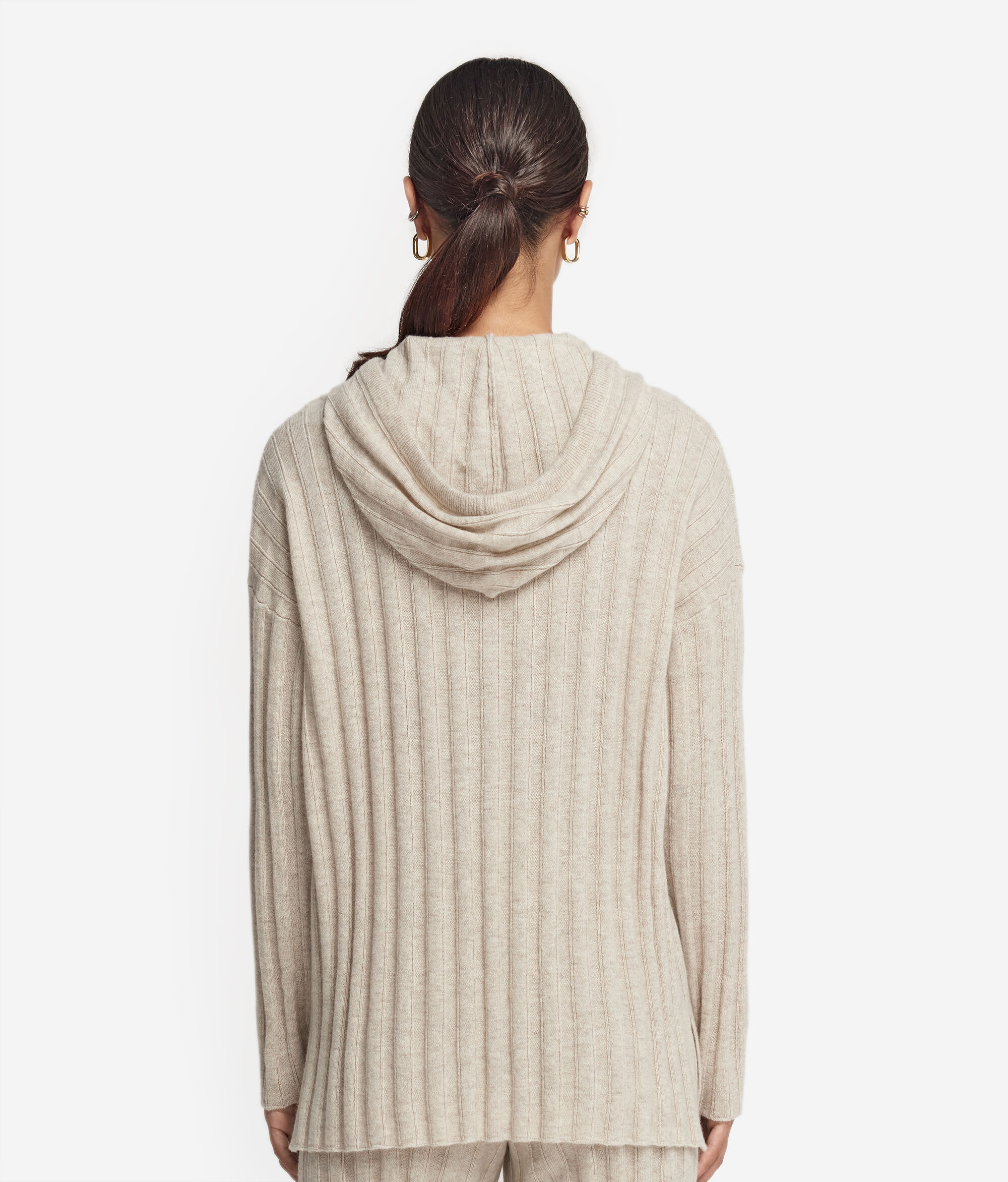 Dessuadora de canalé de cashmere ultrasoft